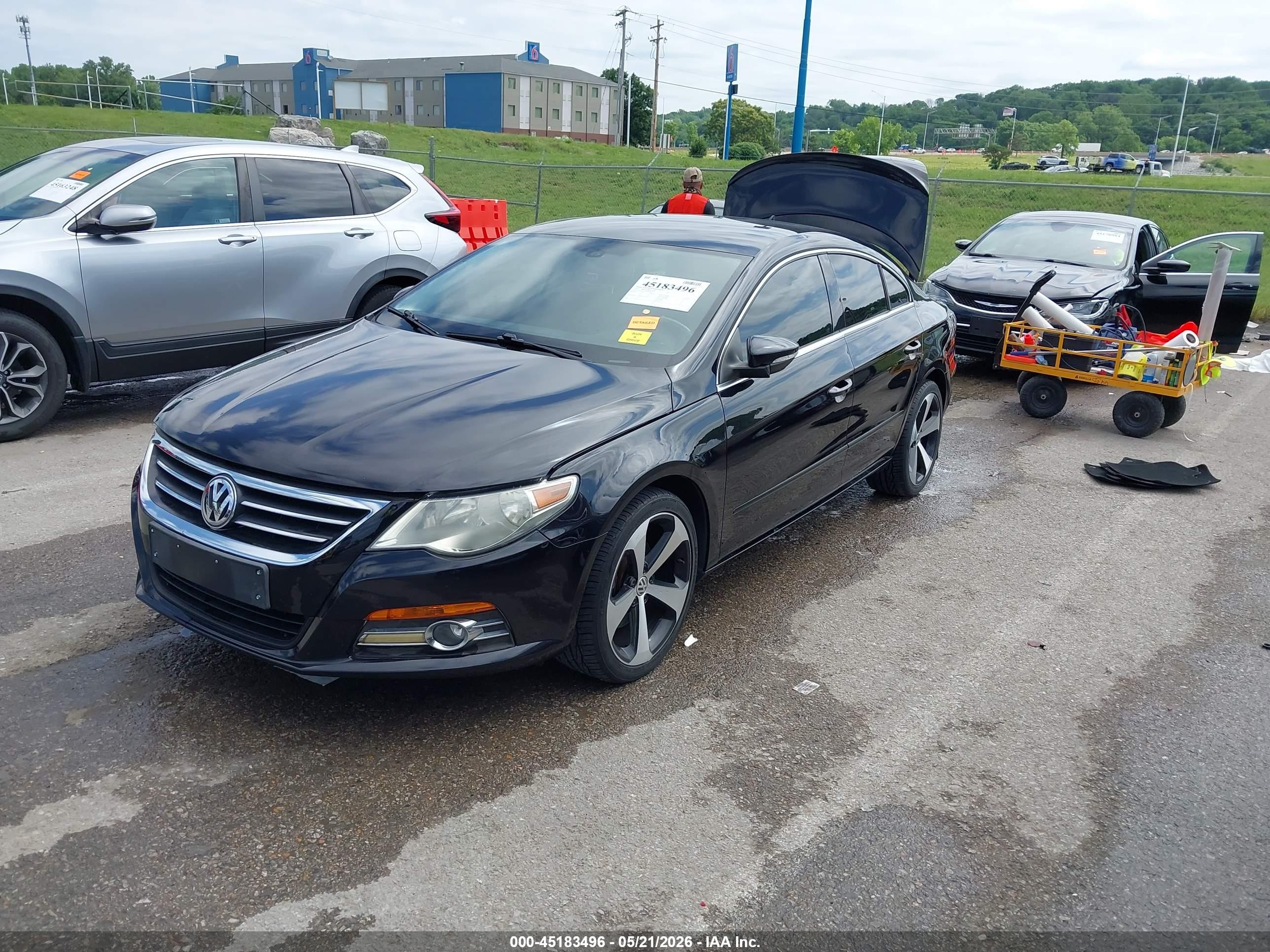 2010 Volkswagen Cc Sport Black vin: WVWNN7AN2AE532025