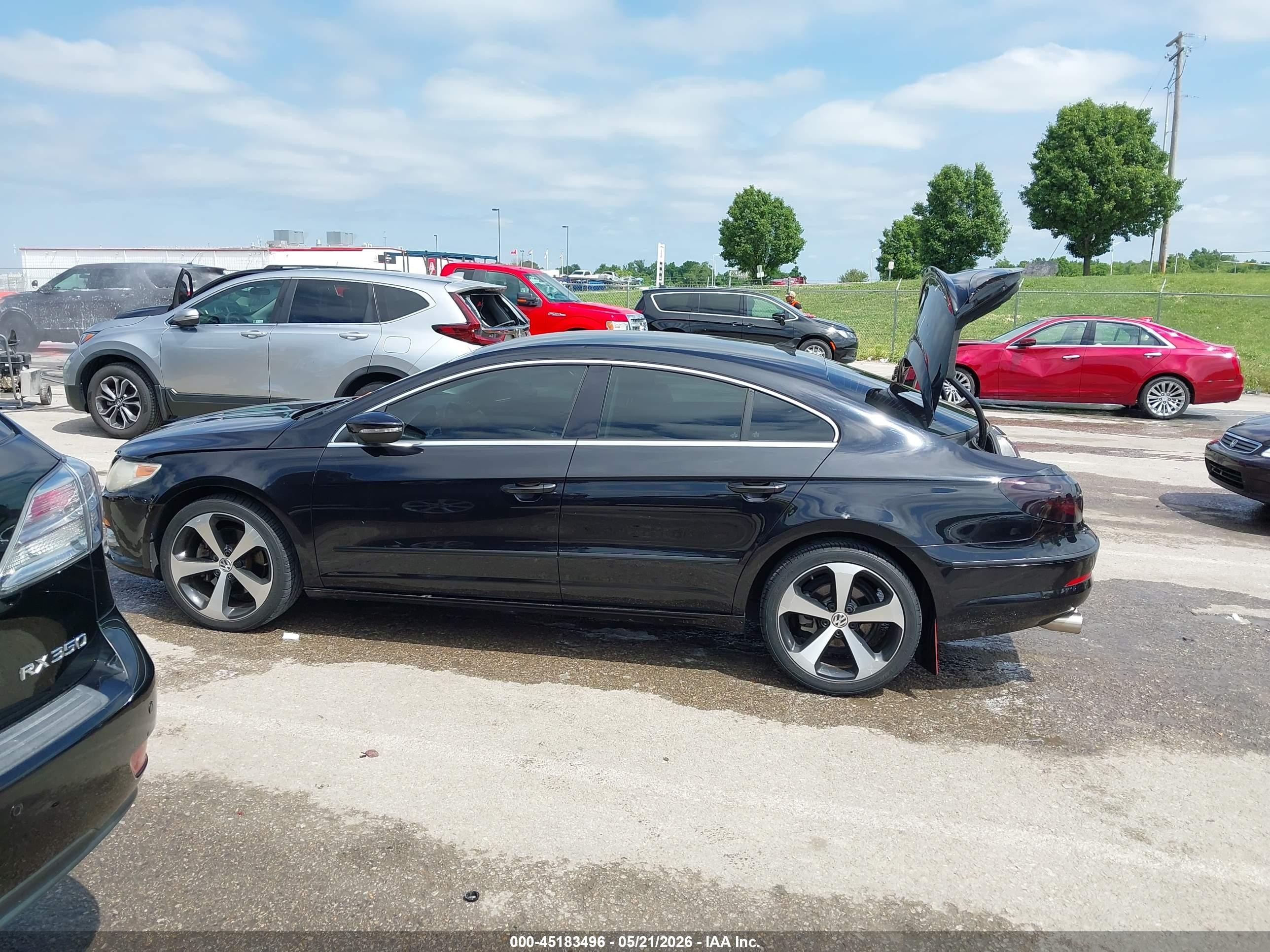 2010 Volkswagen Cc Sport Black vin: WVWNN7AN2AE532025