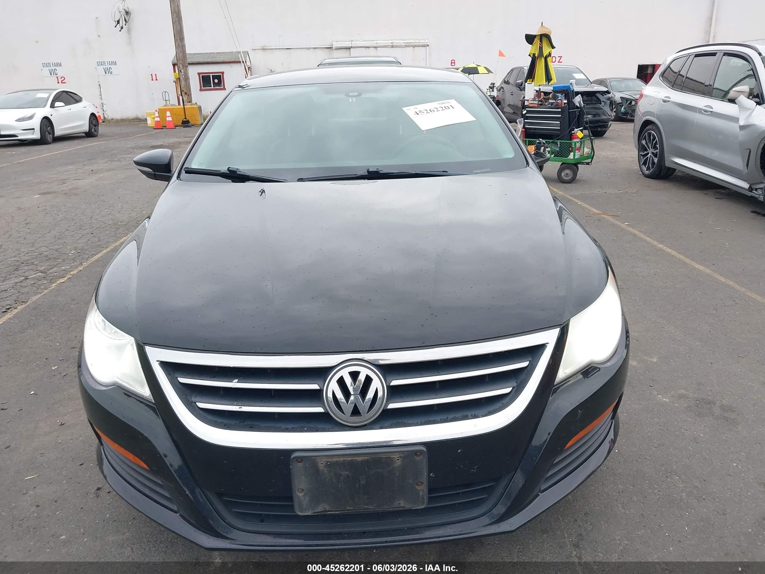 2011 Volkswagen Cc Sport Black vin: WVWNP7AN2BE728431