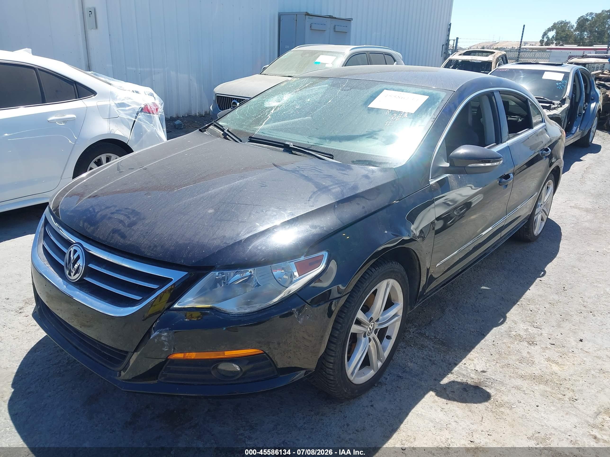 2010 Volkswagen Cc Sport Black vin: WVWNP7AN5AE555244