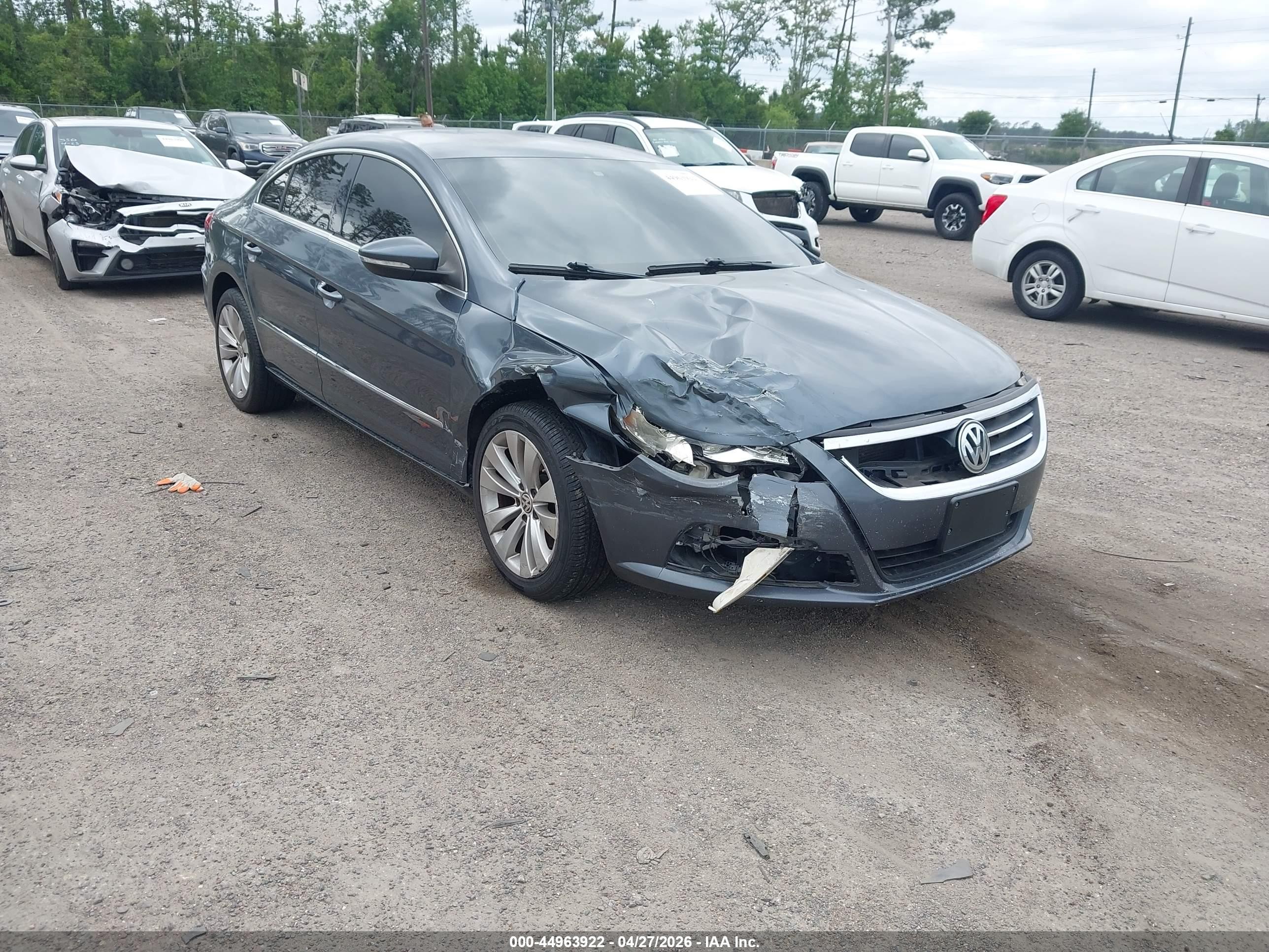2012 Volkswagen Cc Sport Gray vin: WVWNP7AN6CE533935