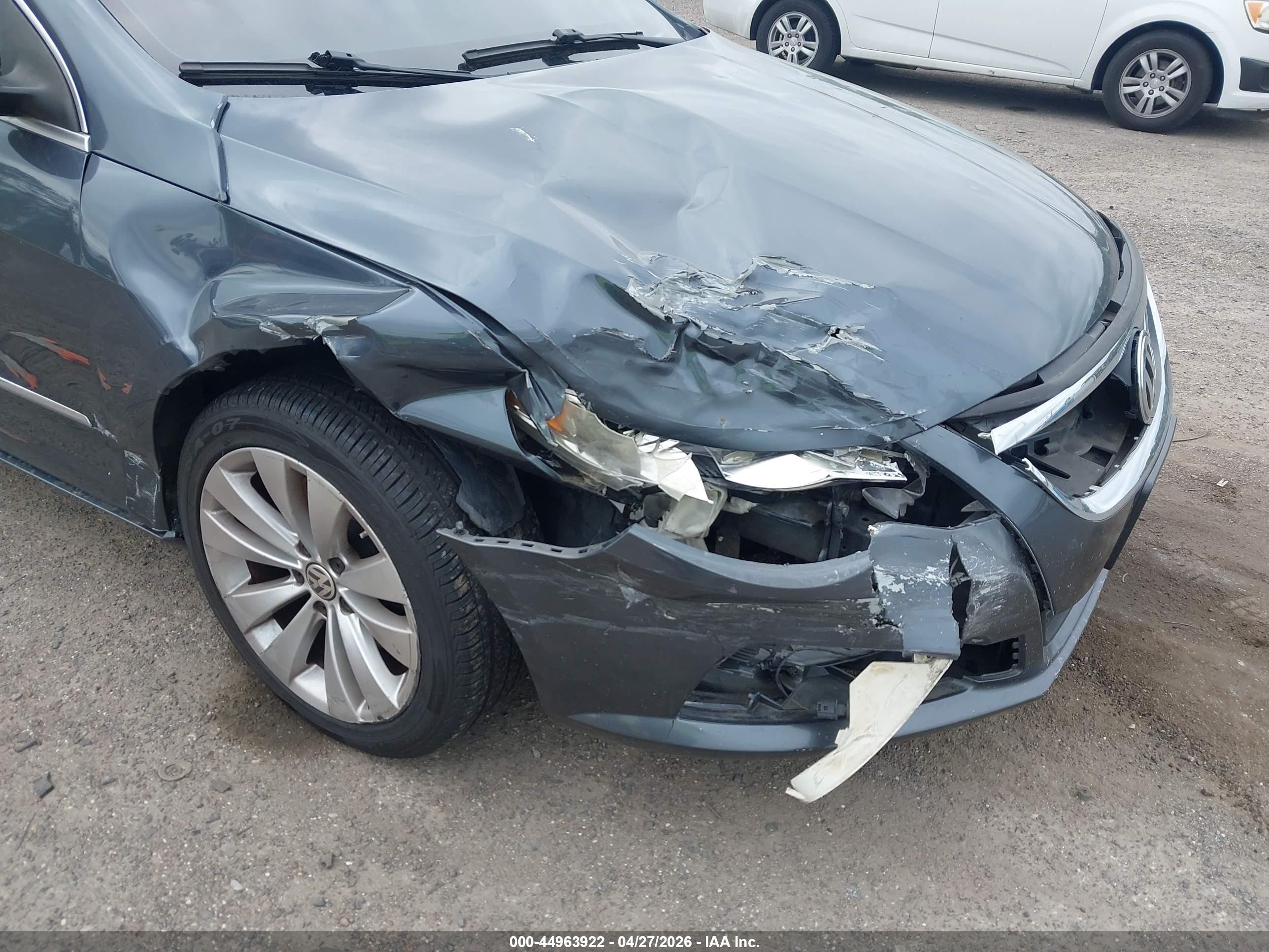 2012 Volkswagen Cc Sport Gray vin: WVWNP7AN6CE533935