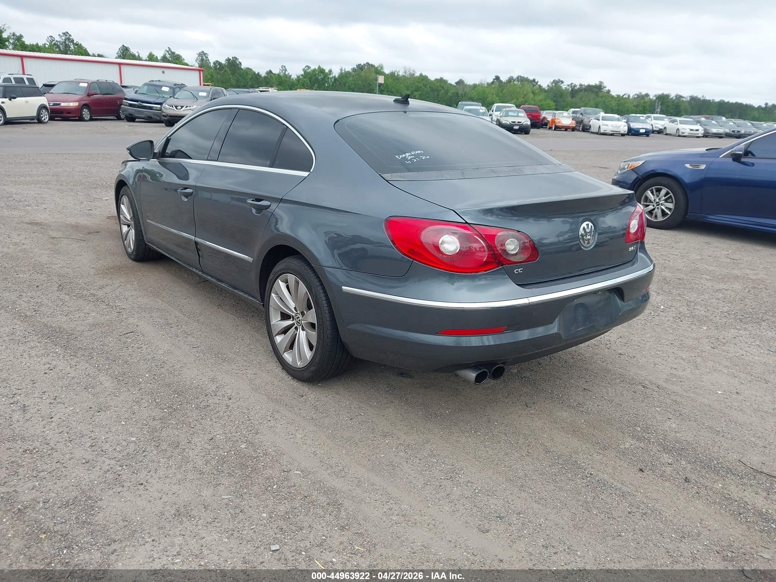 2012 Volkswagen Cc Sport Gray vin: WVWNP7AN6CE533935