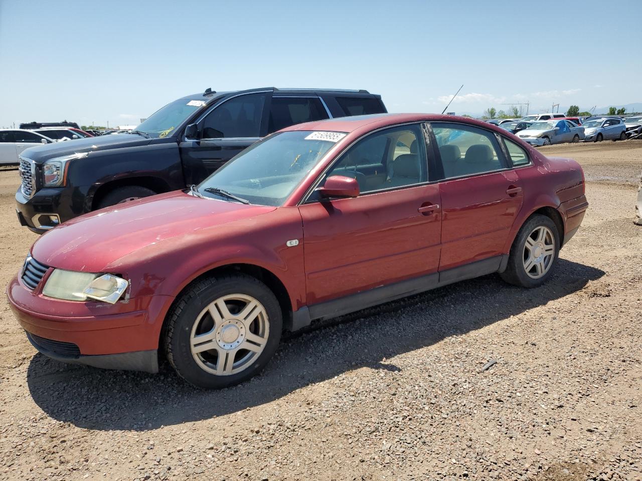2000 Volkswagen Passat Glx Maroon vin: WVWPD23B9YP211602