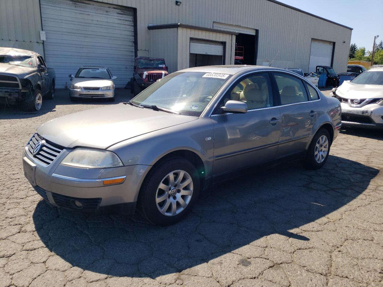 2001 Volkswagen Passat Gls Gray vin: WVWPD63B01P074014
