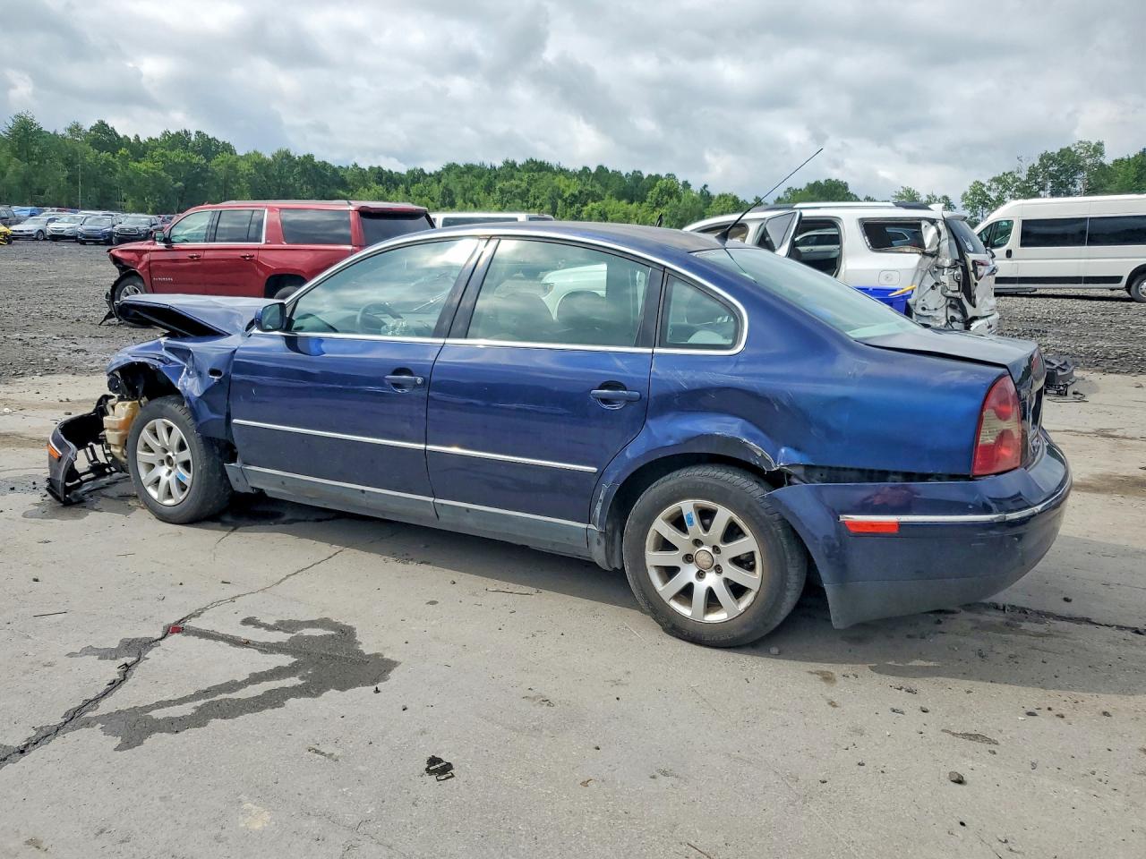2003 Volkswagen Passat Gls Синий vin: WVWPD63B03P055434
