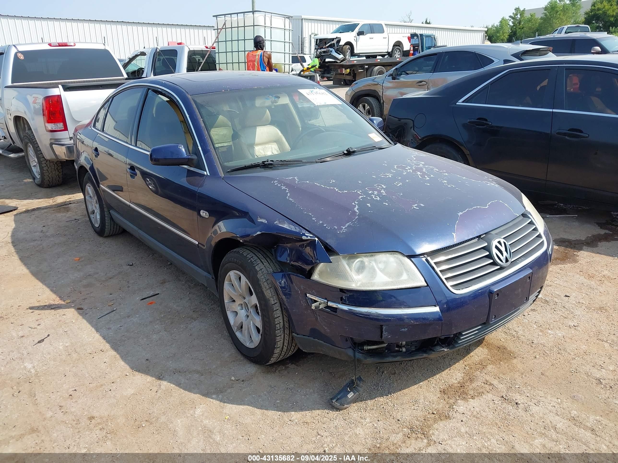 2004 Volkswagen Passat Gls Синий vin: WVWPD63B04E116309