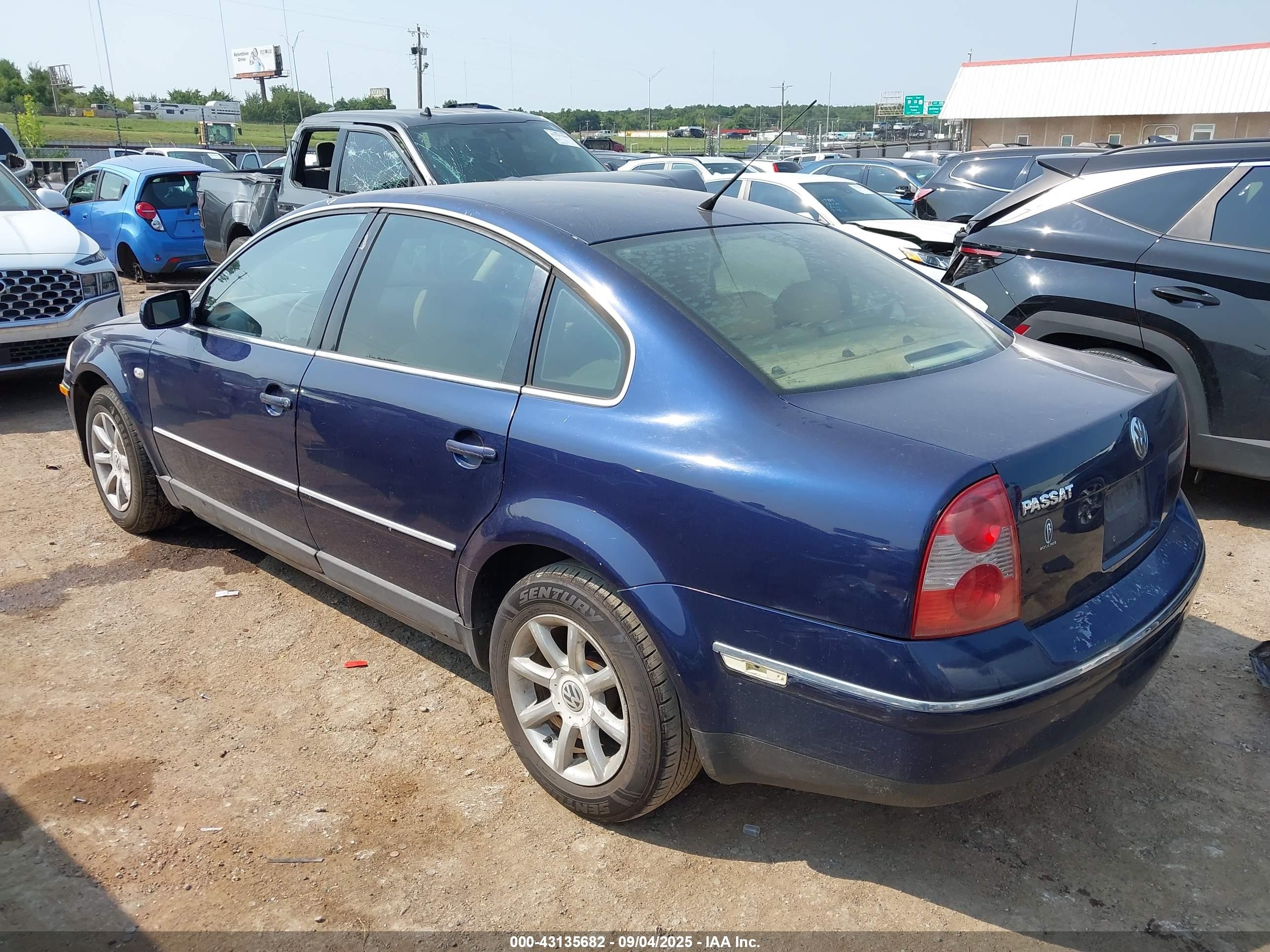 2004 Volkswagen Passat Gls Синий vin: WVWPD63B04E116309