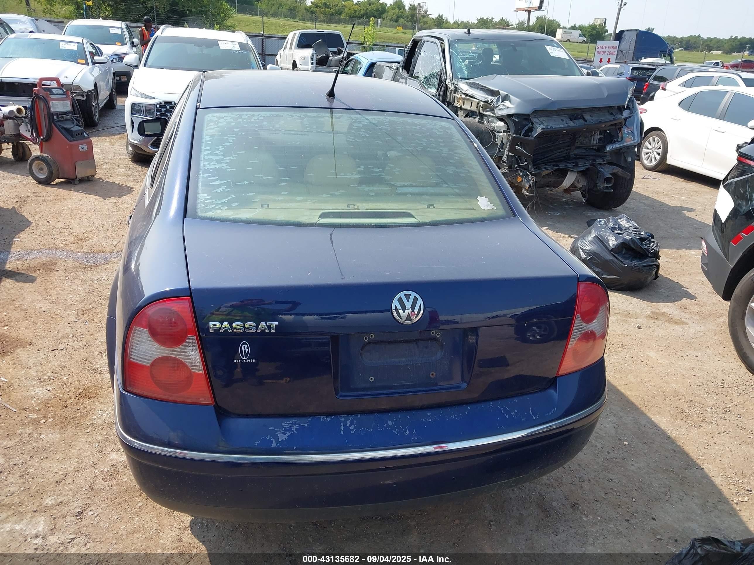 2004 Volkswagen Passat Gls Синий vin: WVWPD63B04E116309