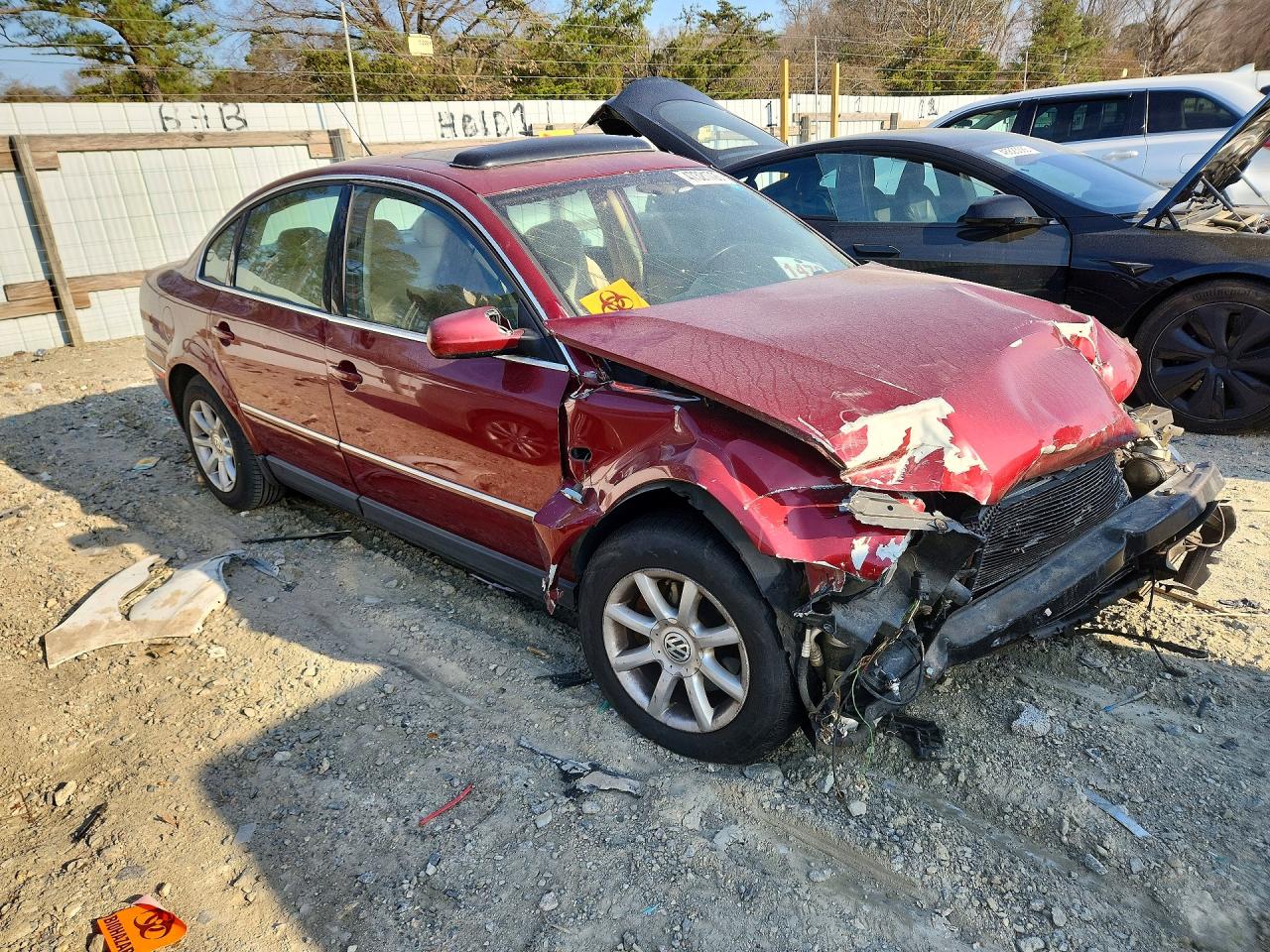 2004 Volkswagen Passat Gls Бордовый vin: WVWPD63B04E129254