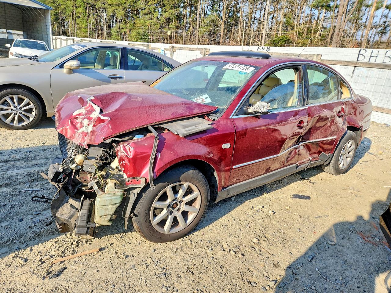 2004 Volkswagen Passat Gls Burgundy vin: WVWPD63B04E129254