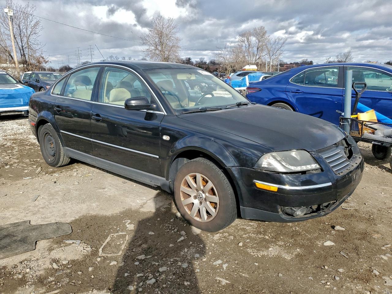 2001 Volkswagen Passat Gls Black vin: WVWPD63B11P268731