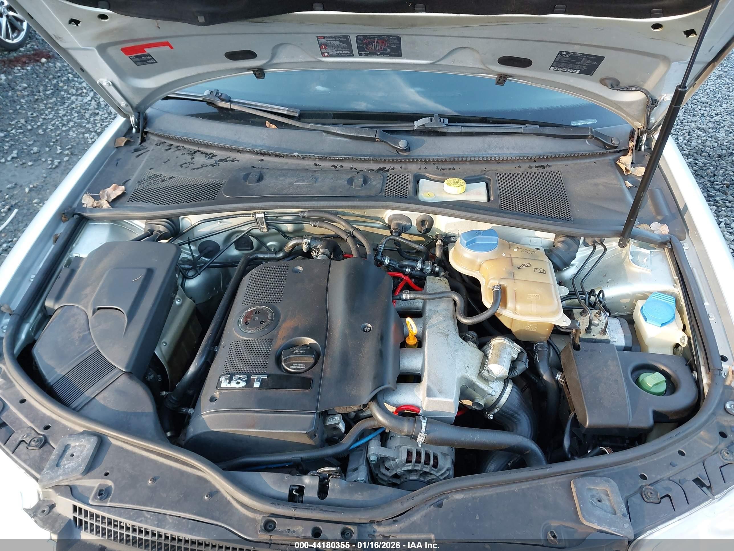 2002 Volkswagen Passat Gls Silver vin: WVWPD63B12E388607