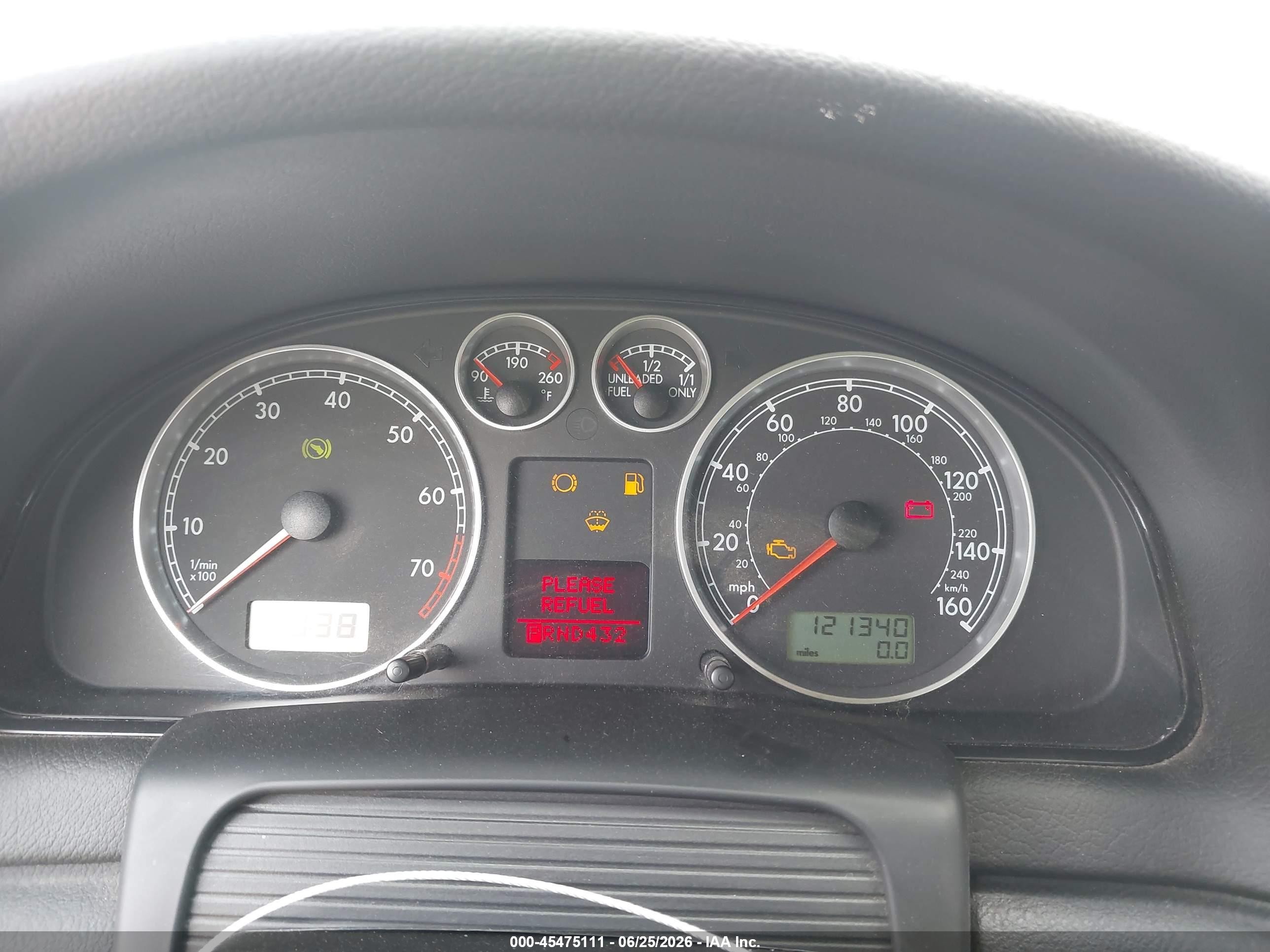 2001 Volkswagen Passat Gls Black vin: WVWPD63B21P273646