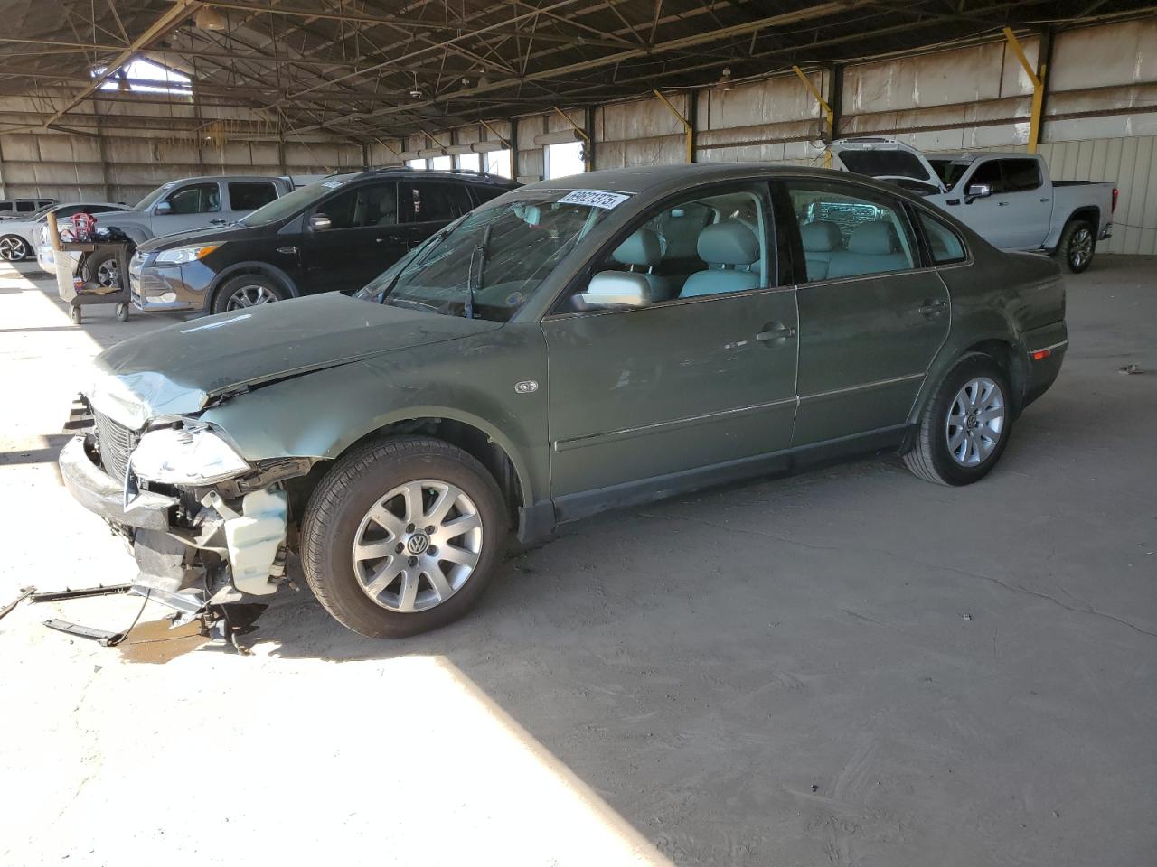 2002 Volkswagen Passat Gls Green vin: WVWPD63B22P287614