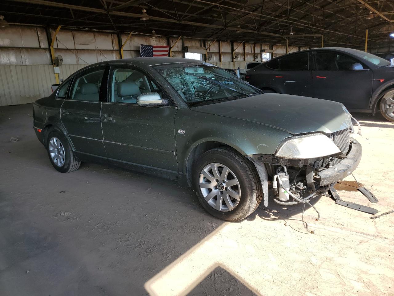 2002 Volkswagen Passat Gls Green vin: WVWPD63B22P287614