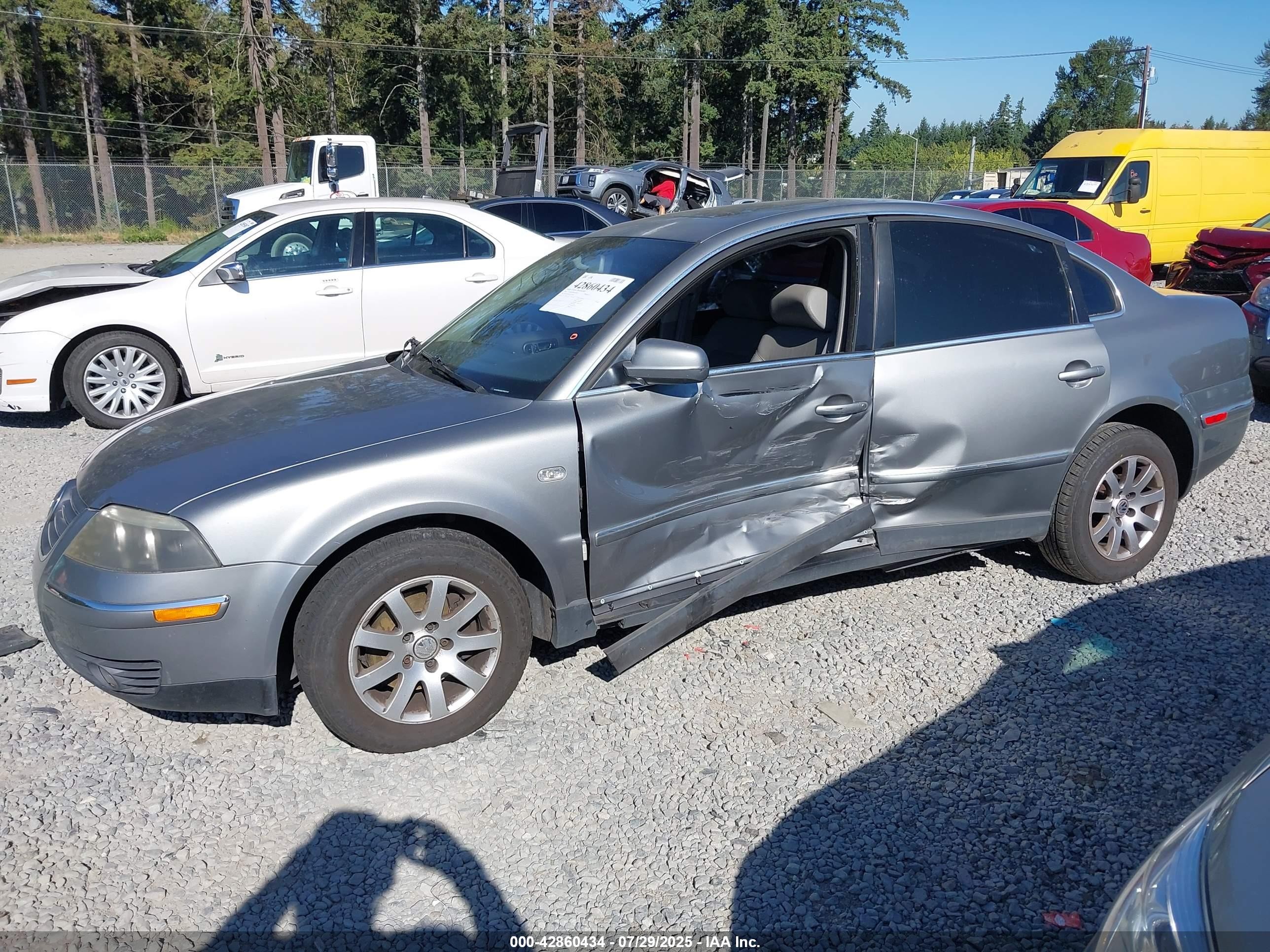 2002 Volkswagen Passat Gls Silver vin: WVWPD63B22P357449