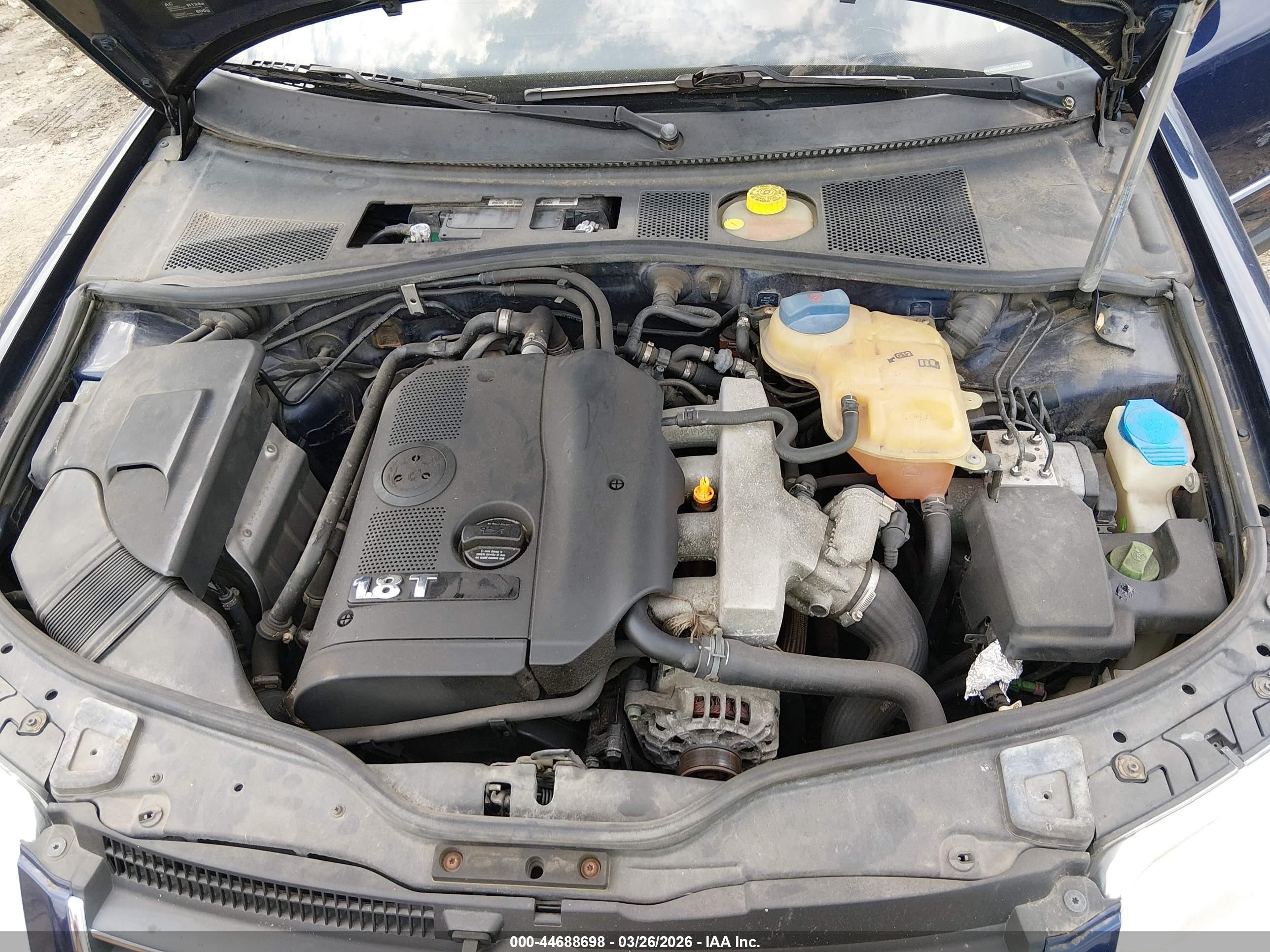 2001 Volkswagen Passat Gls Blue vin: WVWPD63B31P191859