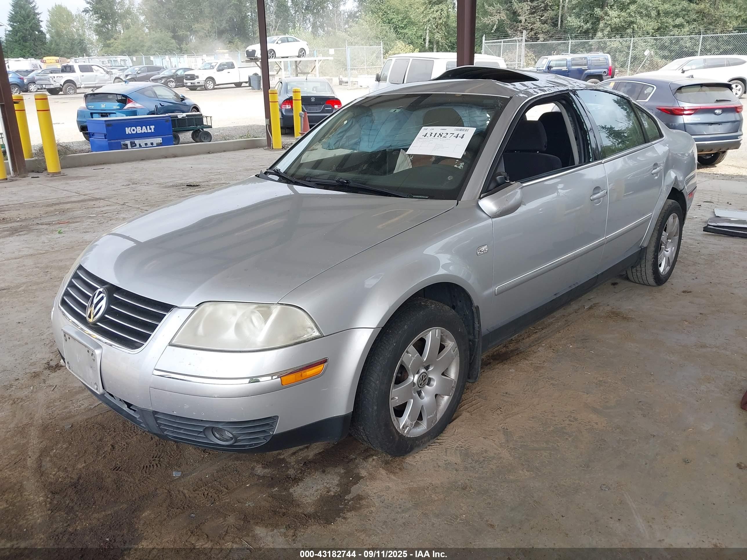 2002 Volkswagen Passat Gls Silver vin: WVWPD63B32P047892