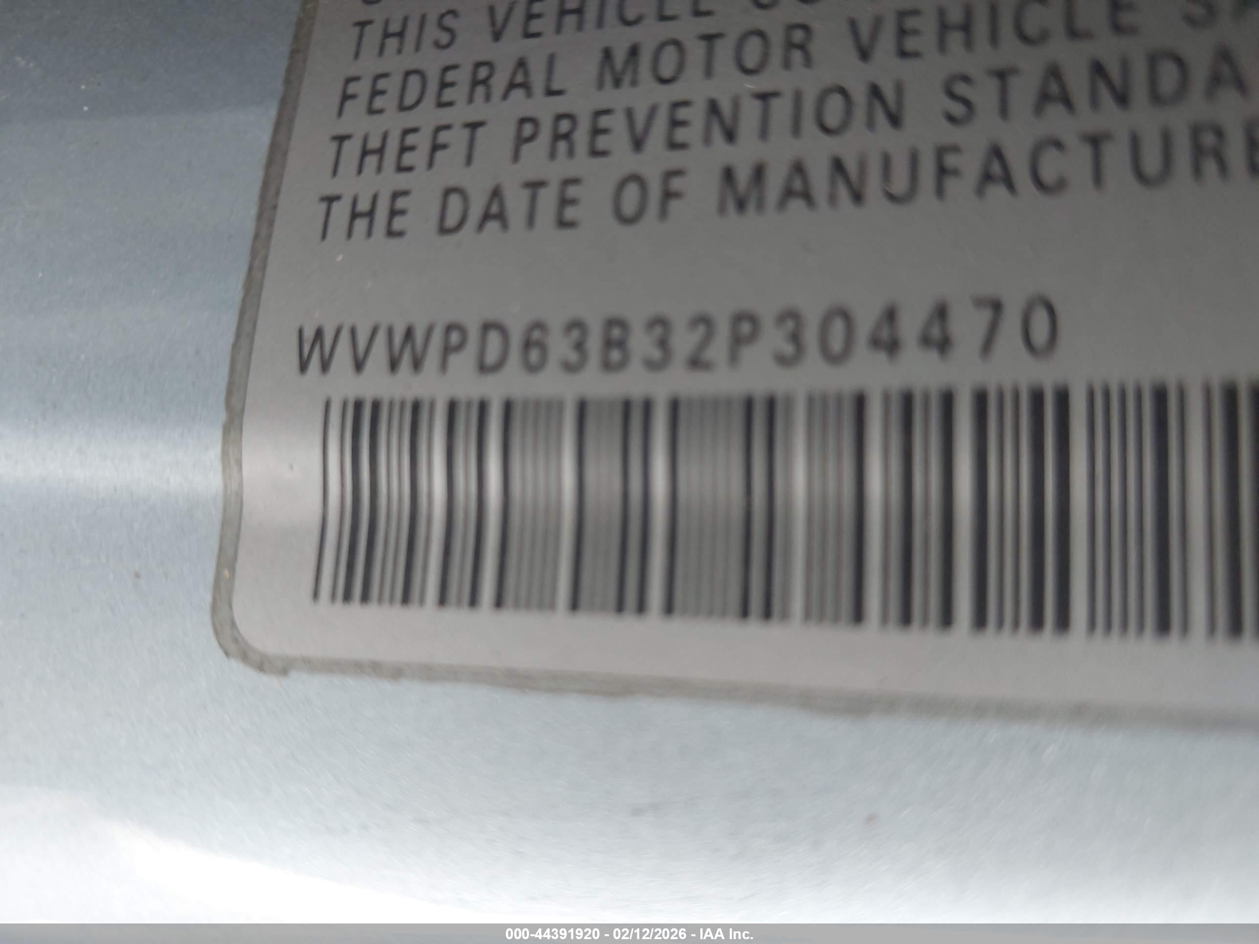 2002 Volkswagen Passat Gls Silver vin: WVWPD63B32P304470