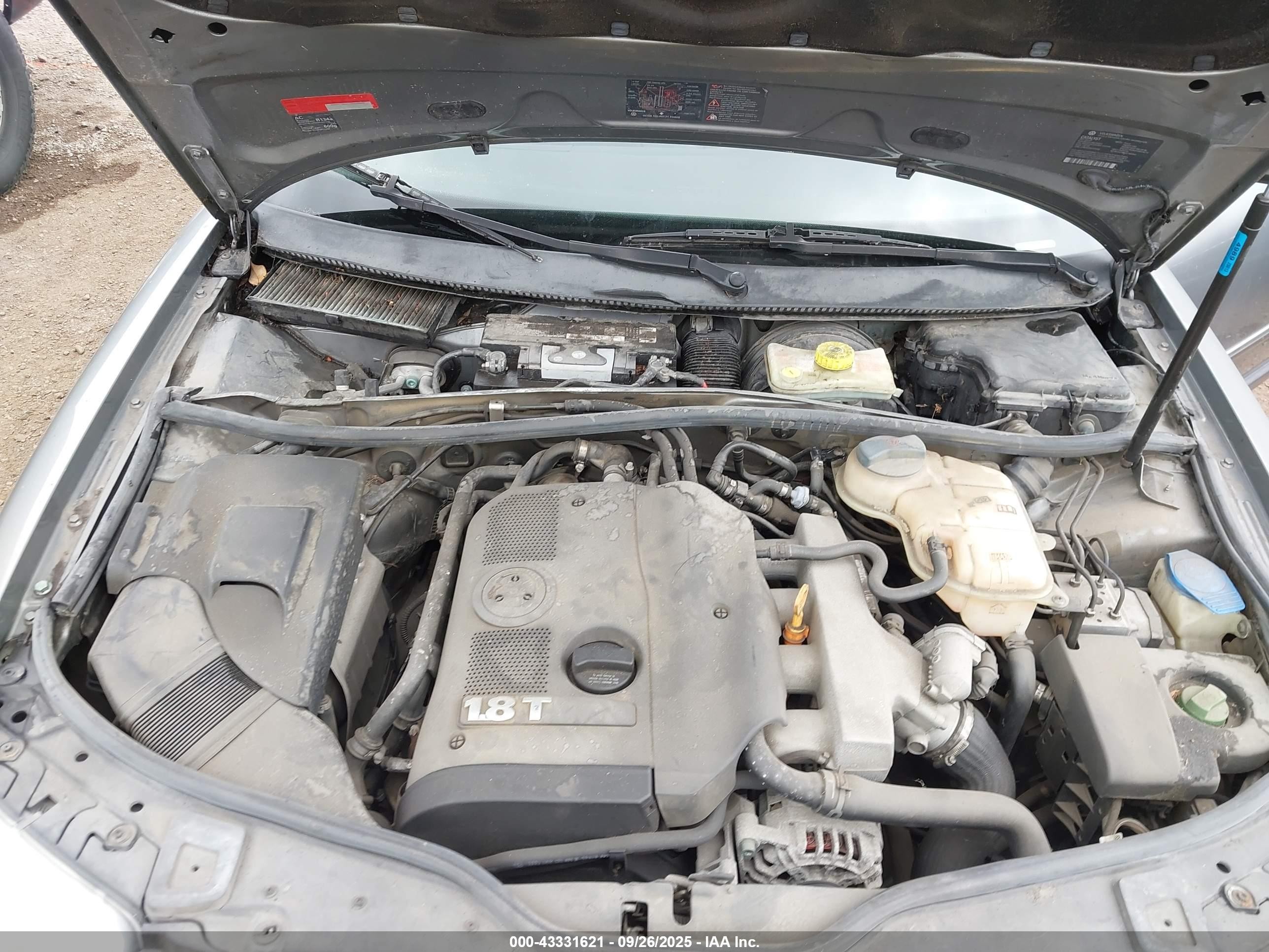 2002 Volkswagen Passat Gls Gray vin: WVWPD63B32P307630