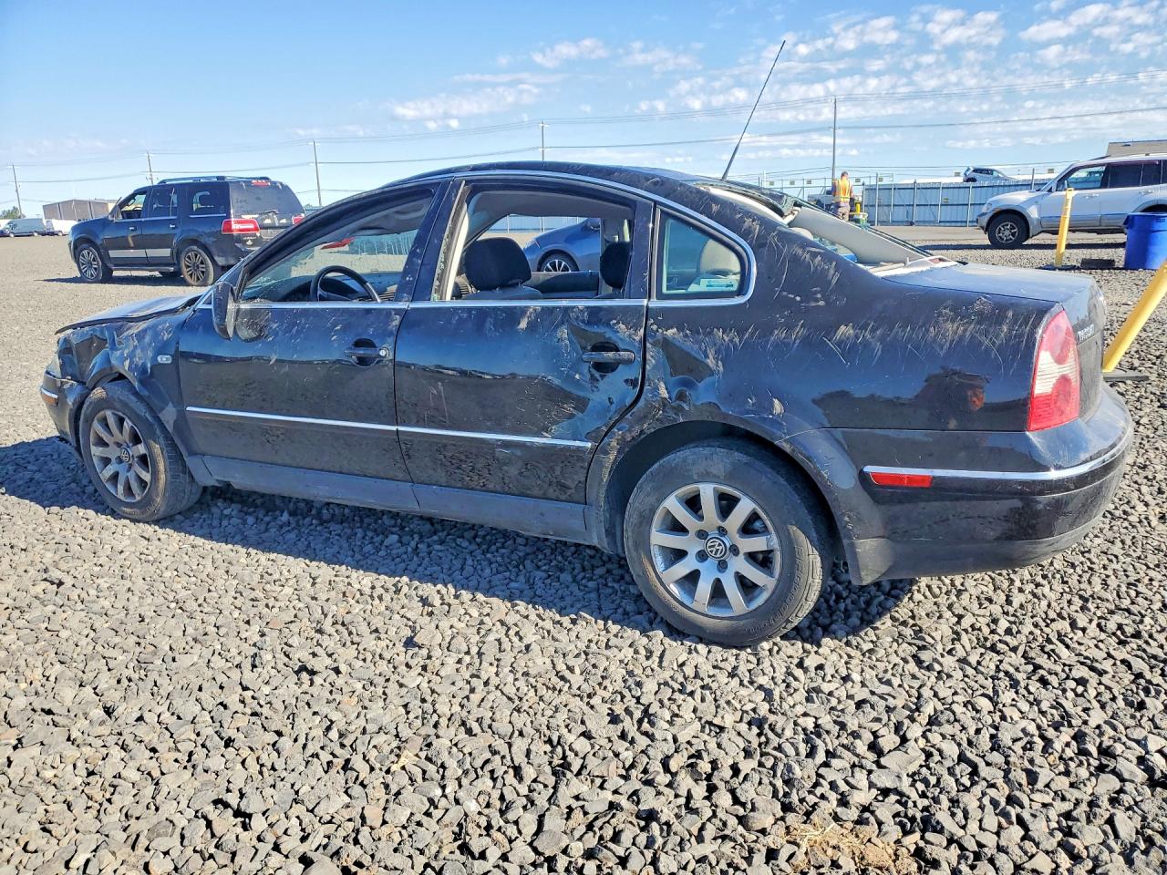 2003 Volkswagen Passat Gls Black vin: WVWPD63B33P192559