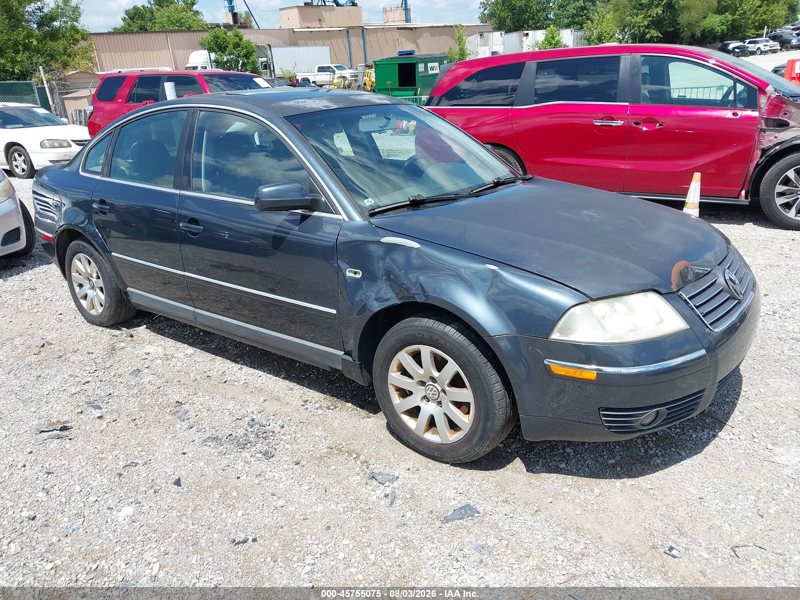2003 Volkswagen Passat Gls Dark Blue vin: WVWPD63B33P435156