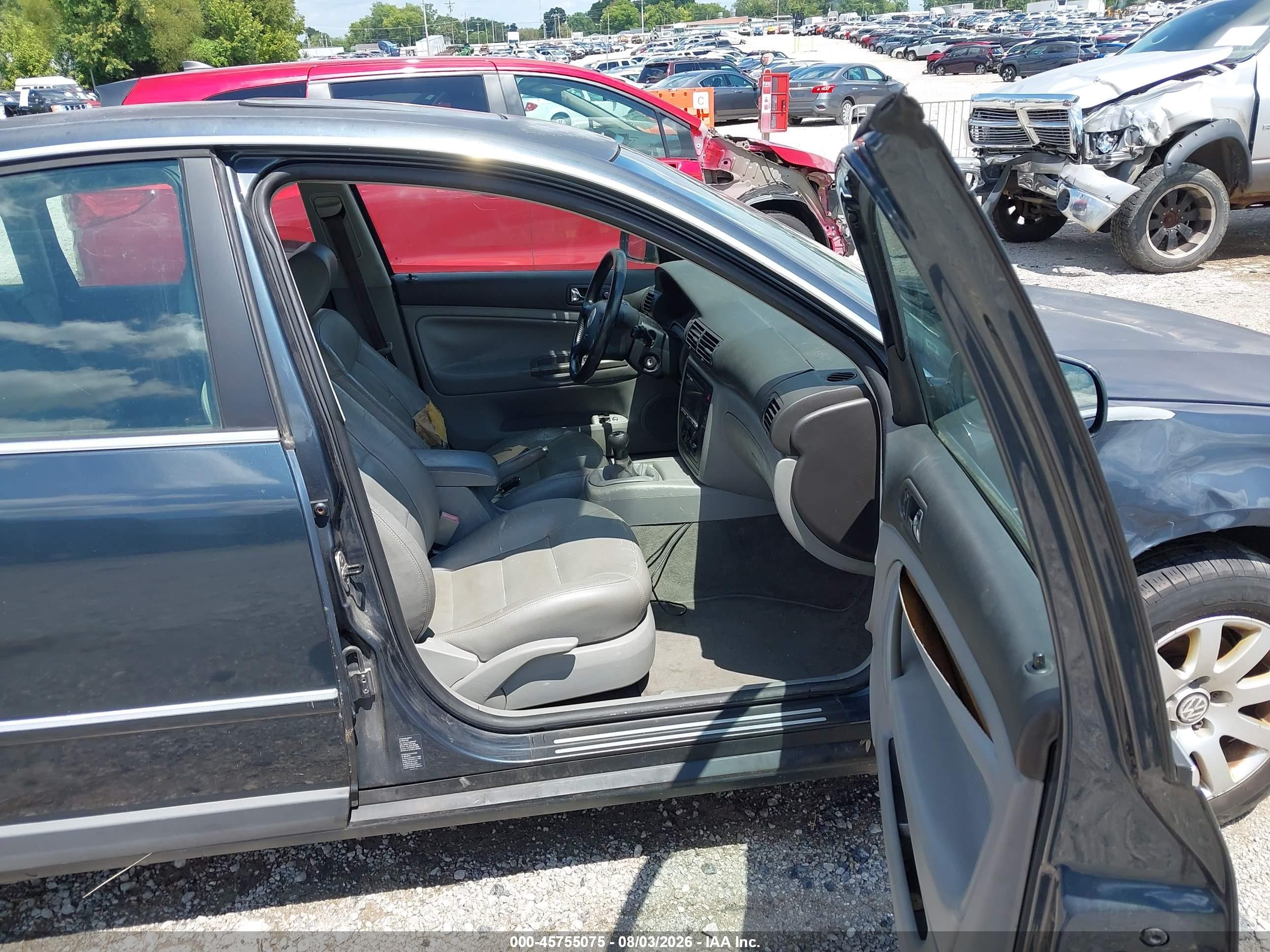 2003 Volkswagen Passat Gls Dark Blue vin: WVWPD63B33P435156