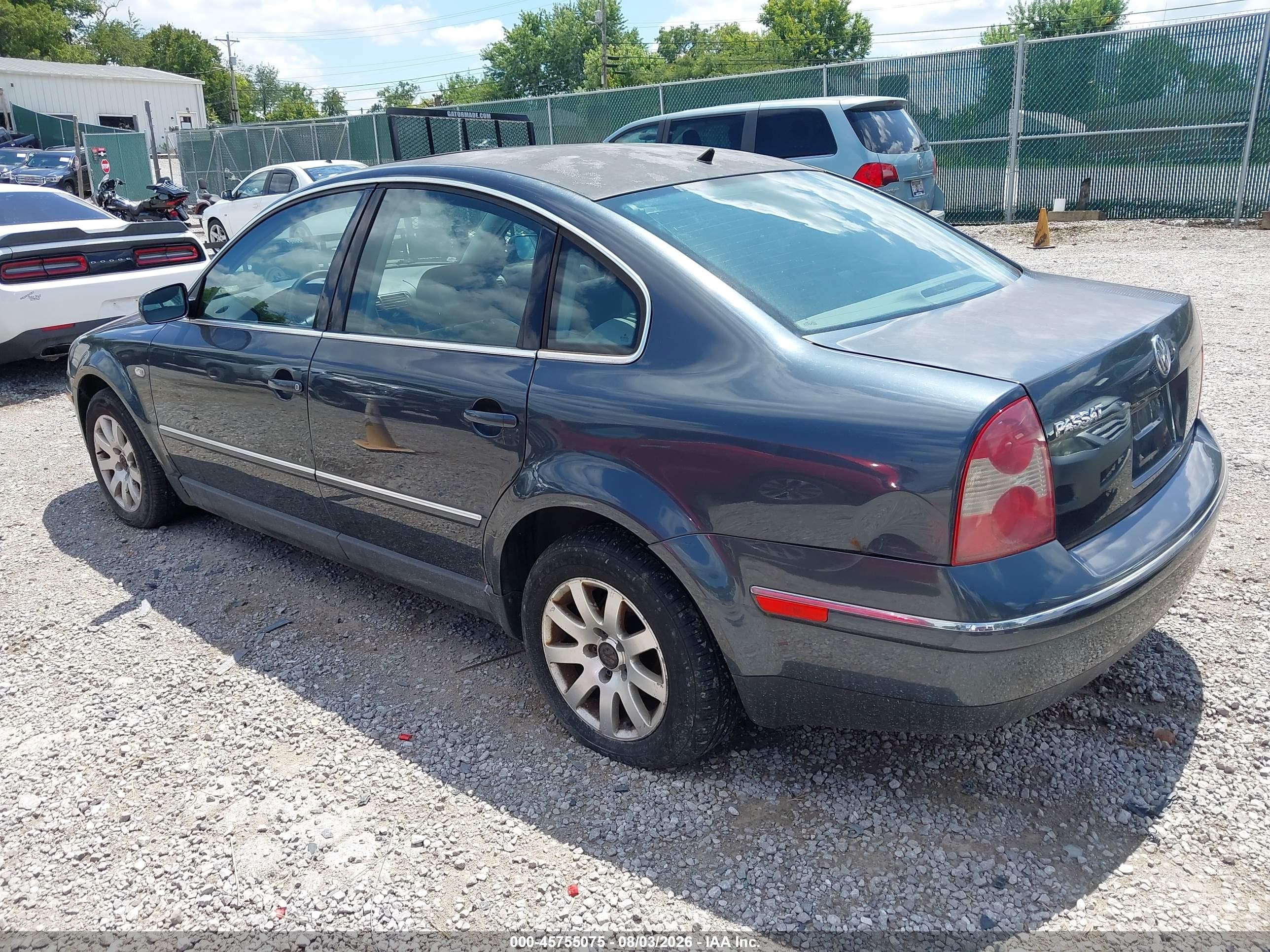 2003 Volkswagen Passat Gls Dark Blue vin: WVWPD63B33P435156