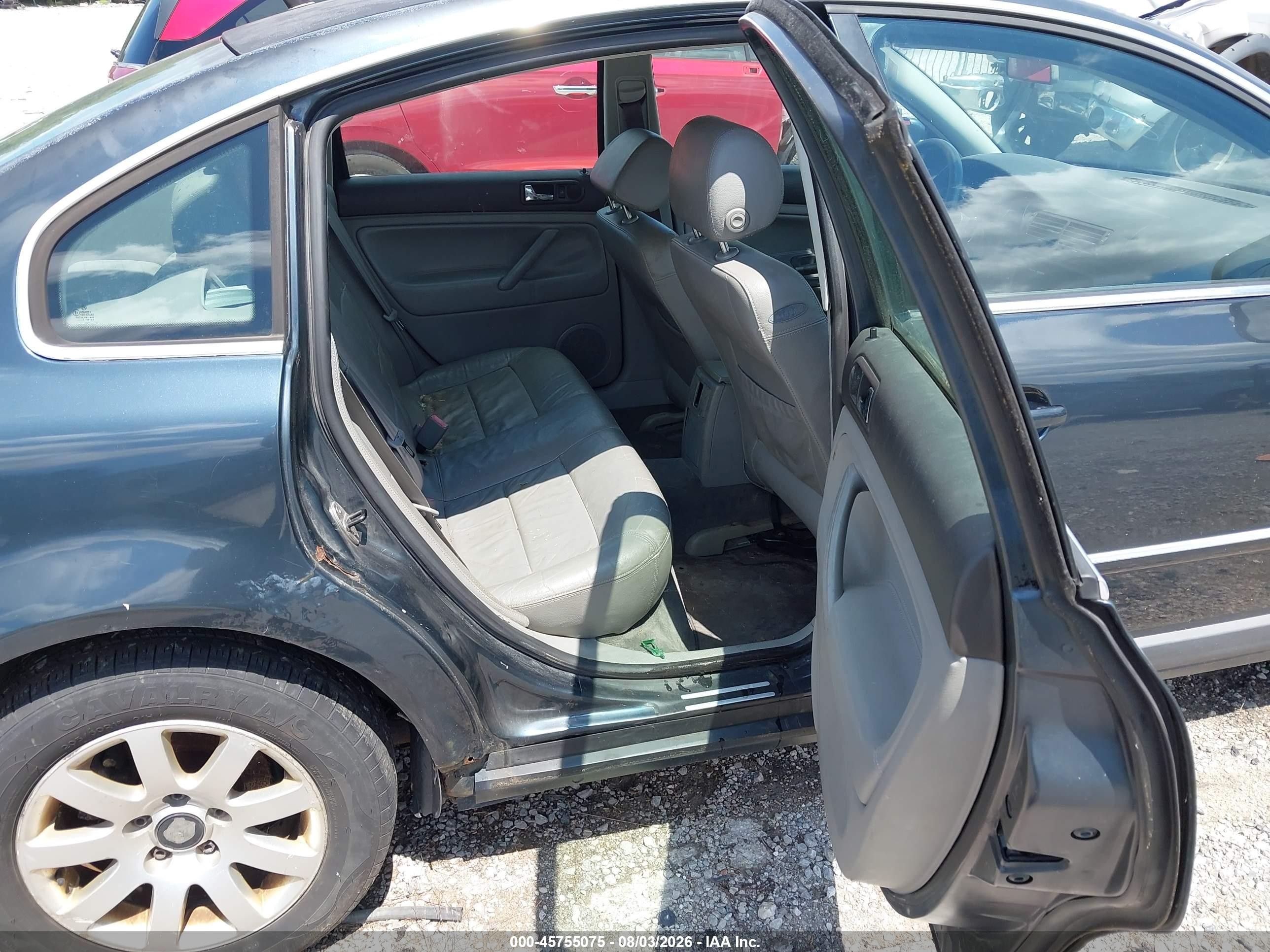 2003 Volkswagen Passat Gls Dark Blue vin: WVWPD63B33P435156