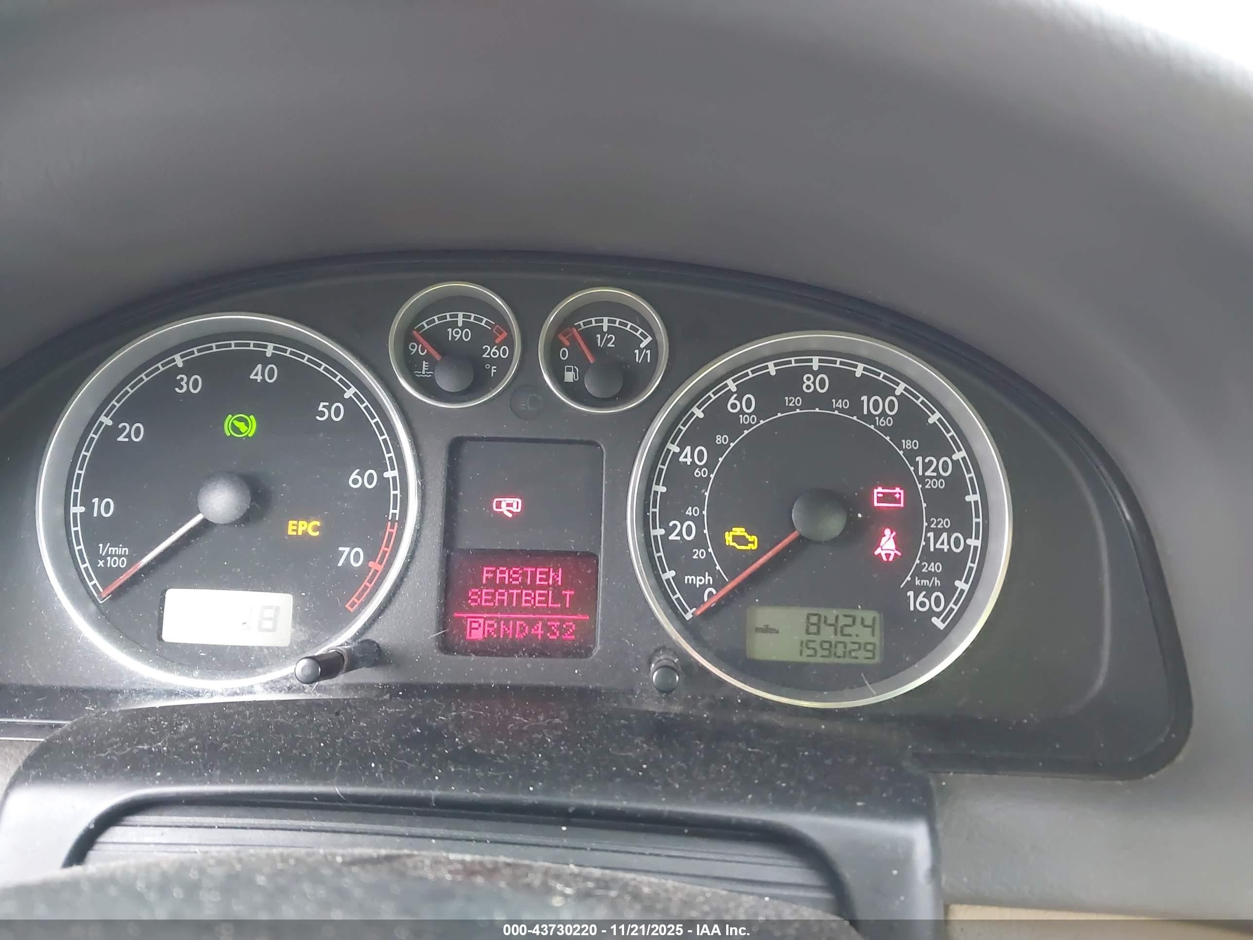 2004 Volkswagen Passat Gls Blue vin: WVWPD63B34E292559