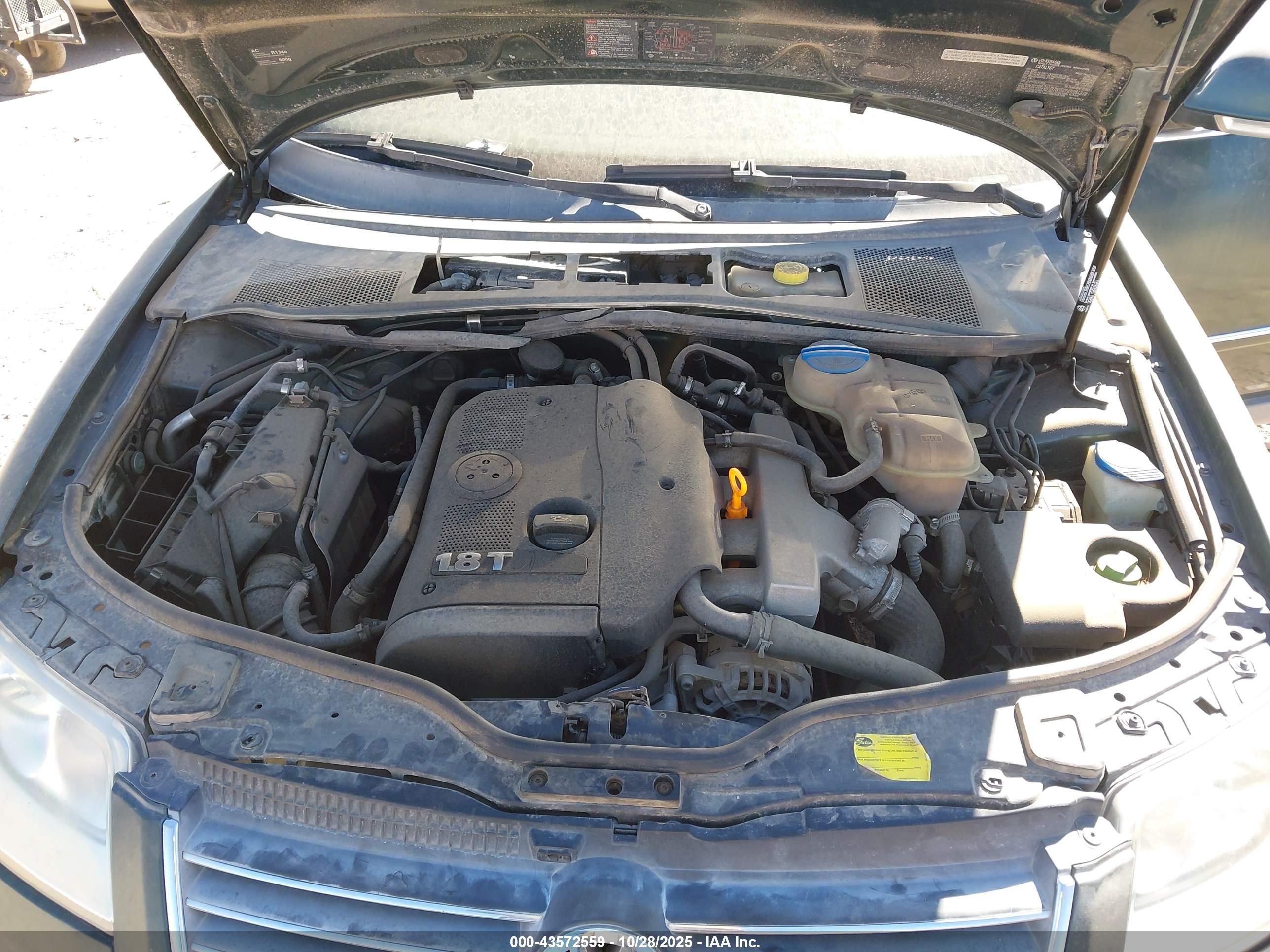 2004 Volkswagen Passat Gls Green vin: WVWPD63B34E297101