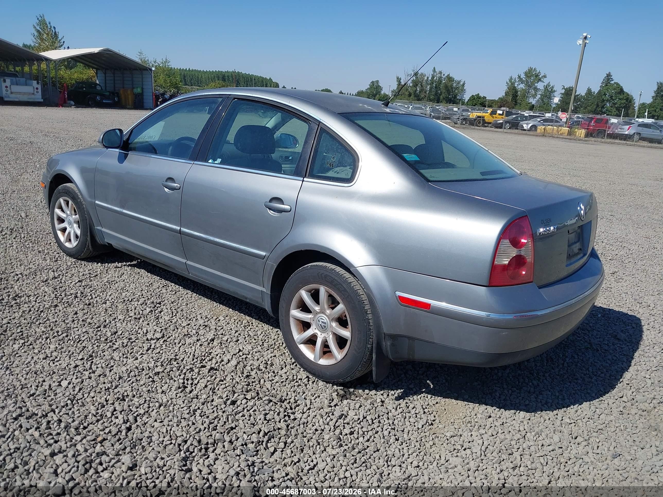 2004 Volkswagen Passat Gls Серебряный vin: WVWPD63B34P249778