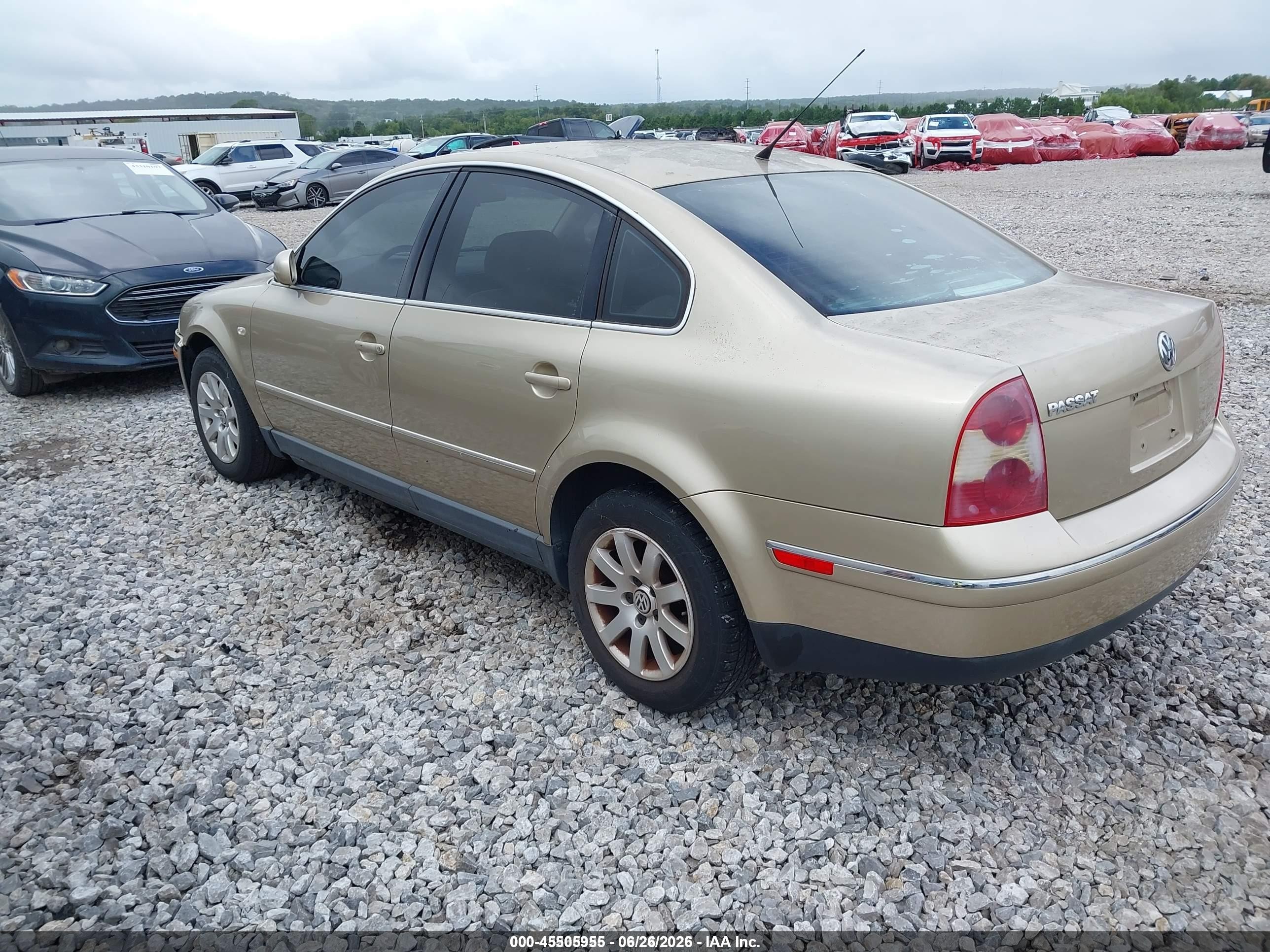 2001 Volkswagen Passat Gls Gold vin: WVWPD63B41P206708