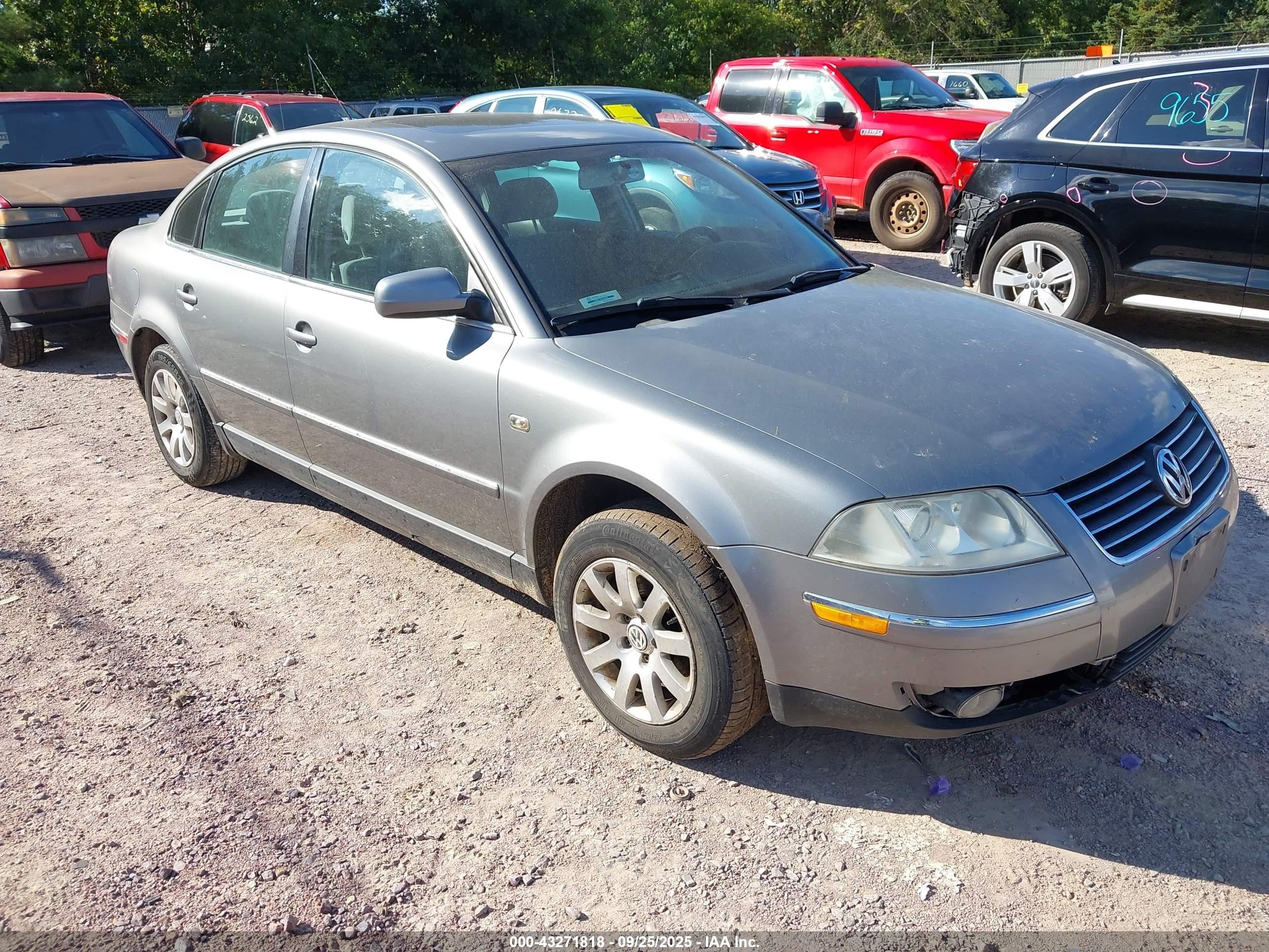 2001 Volkswagen Passat Gls Silver vin: WVWPD63B41P289671