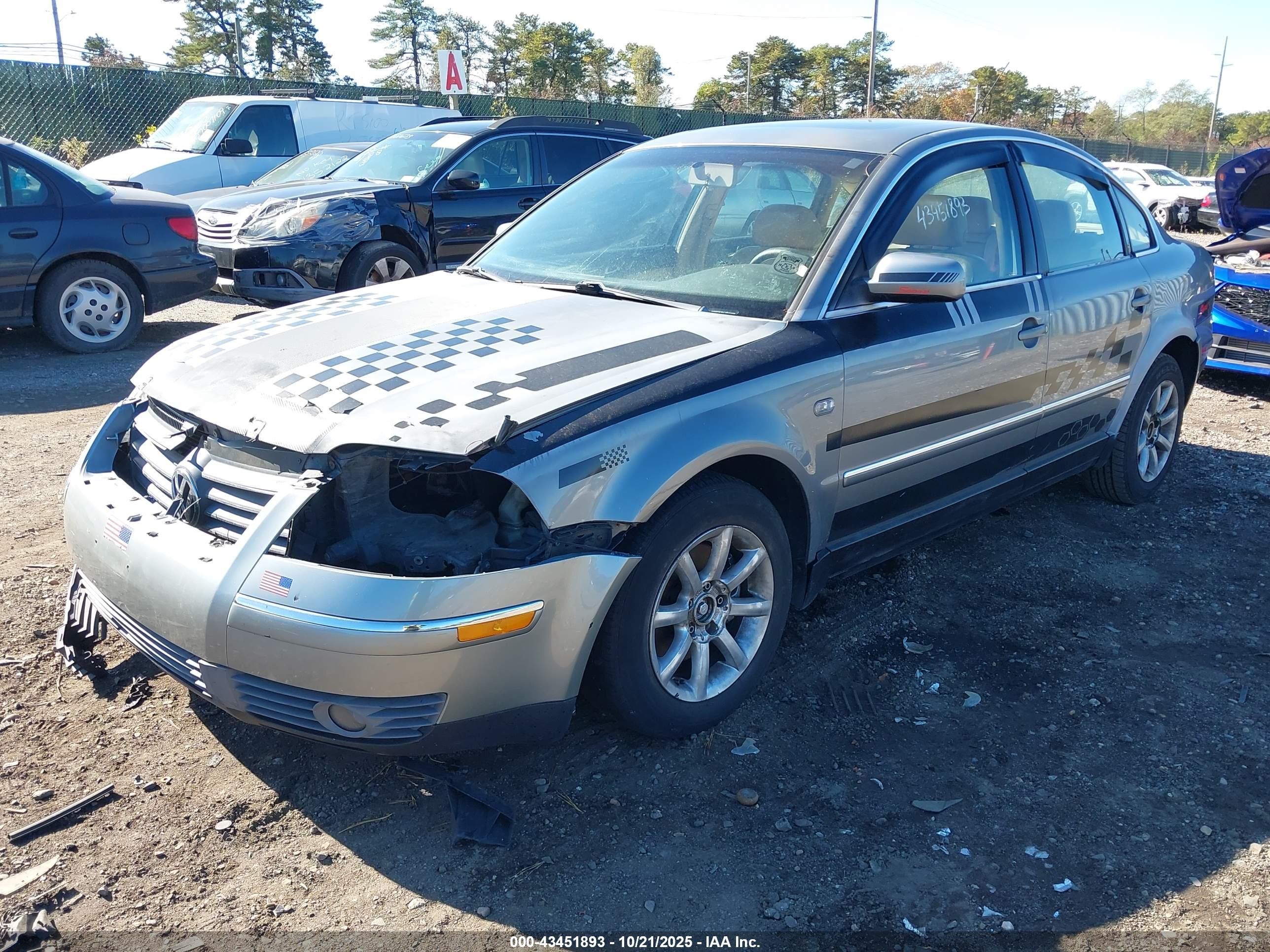2002 Volkswagen Passat Gls Silver vin: WVWPD63B42P033886