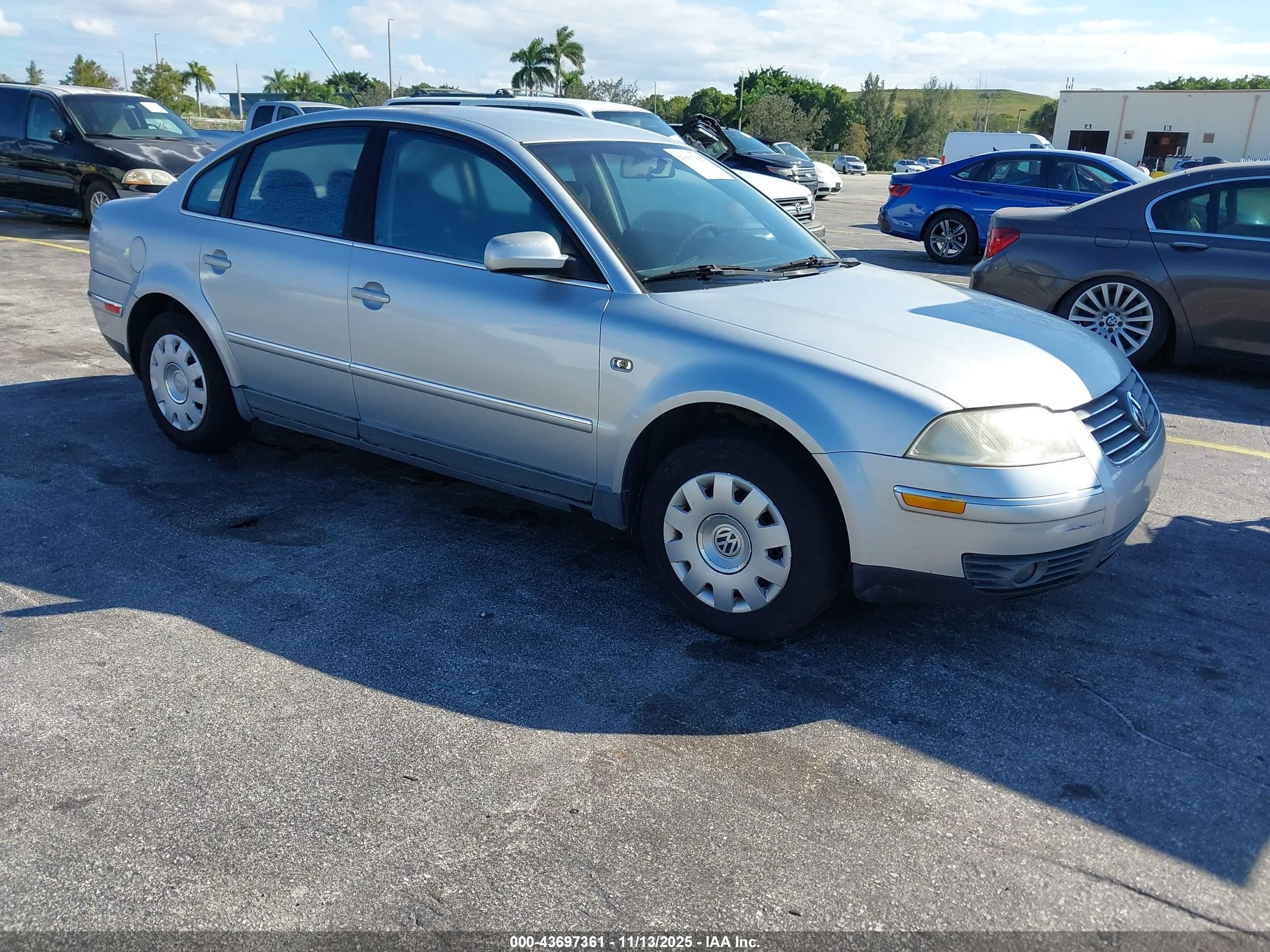 2002 Volkswagen Passat Gls Silver vin: WVWPD63B42P356464