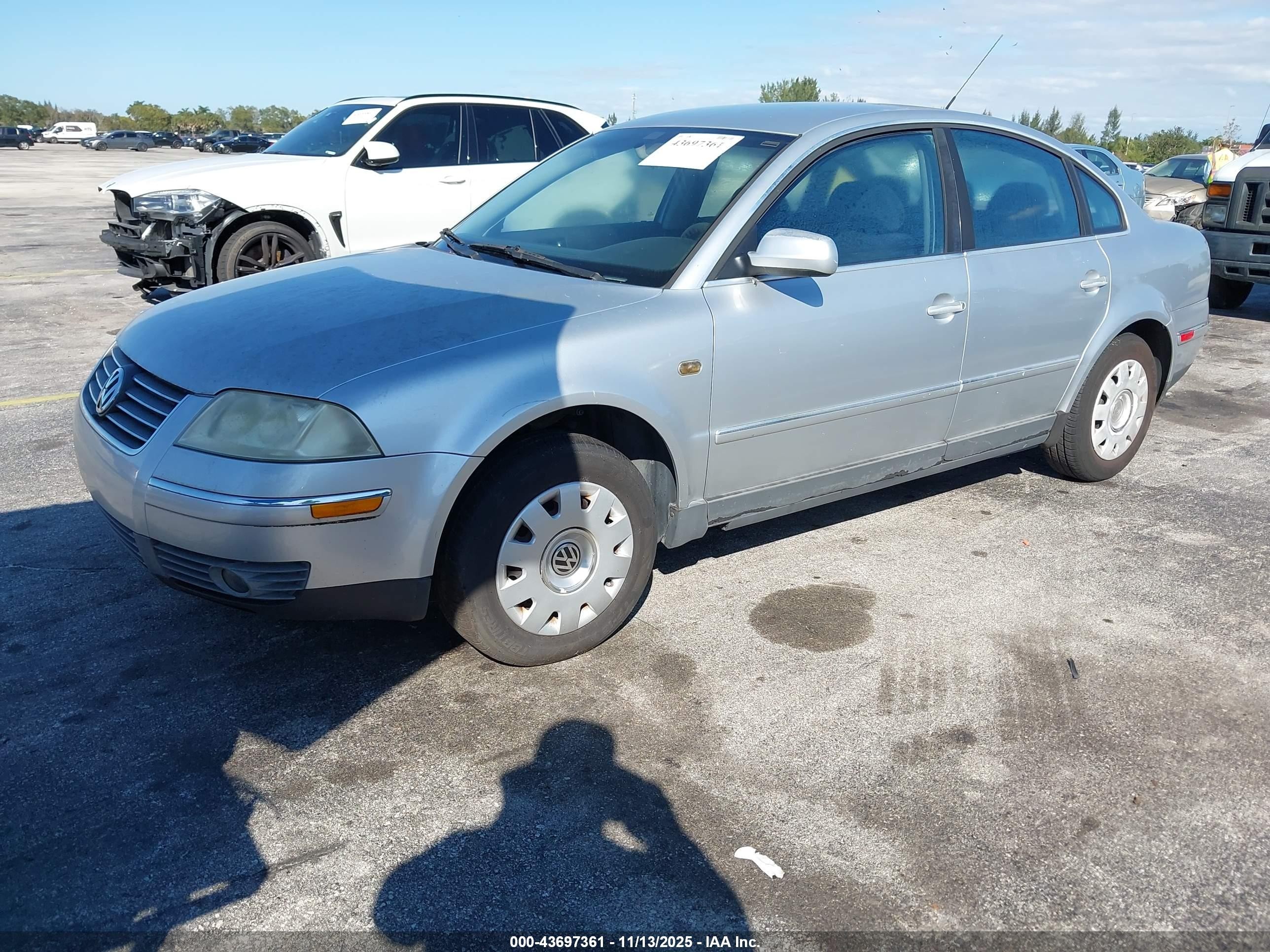 2002 Volkswagen Passat Gls Silver vin: WVWPD63B42P356464
