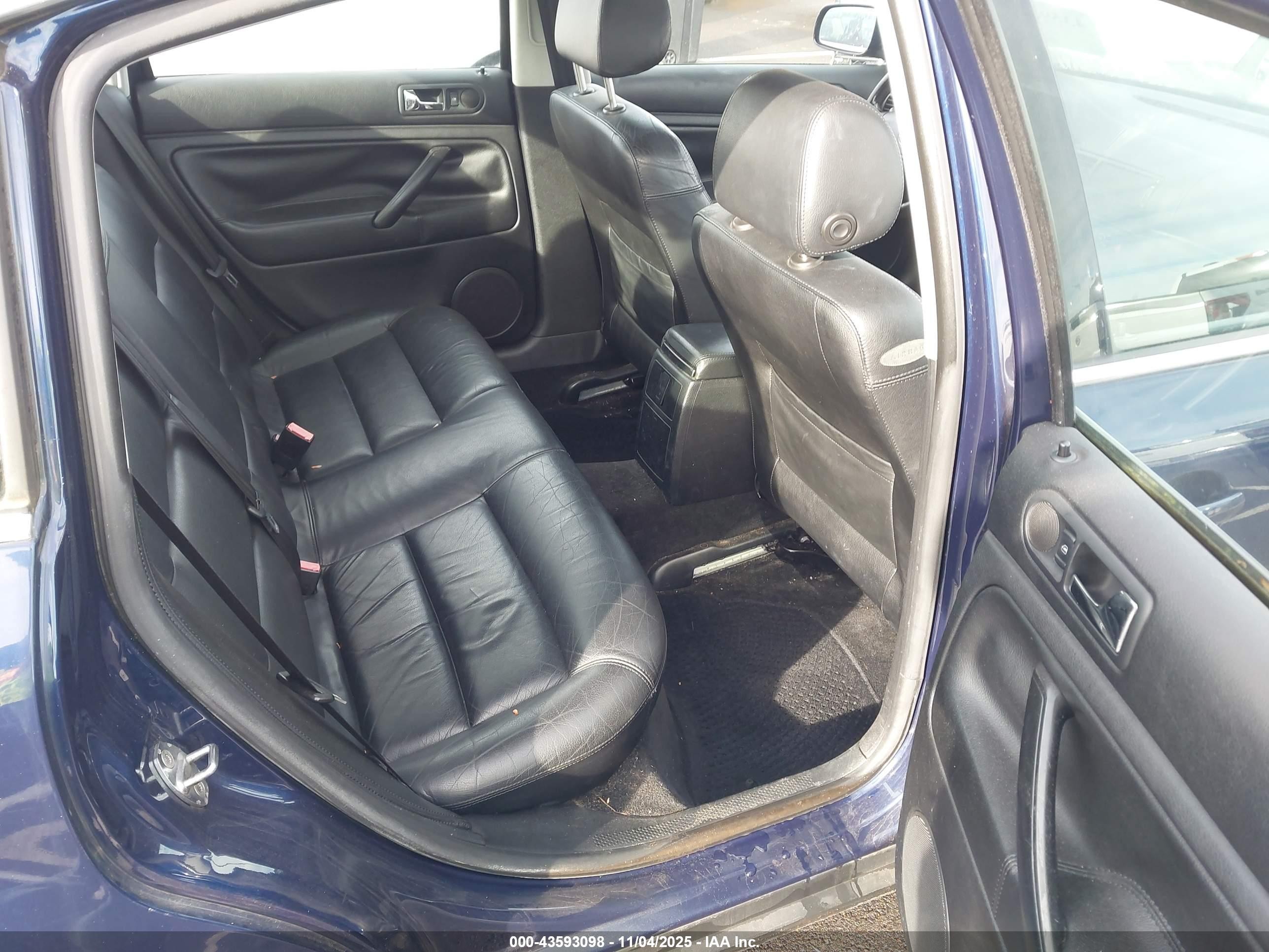 2001 Volkswagen Passat Gls Blue vin: WVWPD63B51P137009