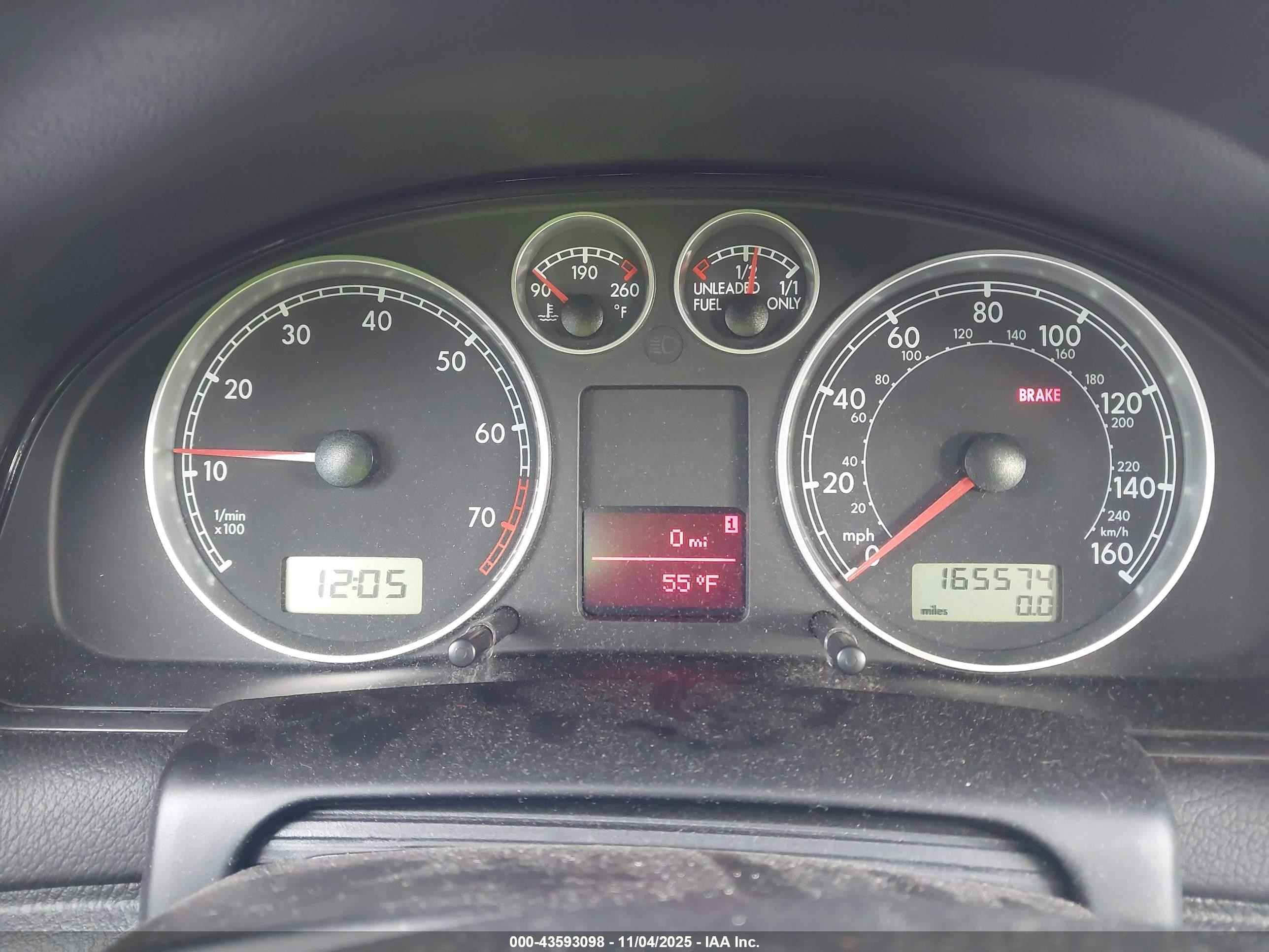 2001 Volkswagen Passat Gls Blue vin: WVWPD63B51P137009