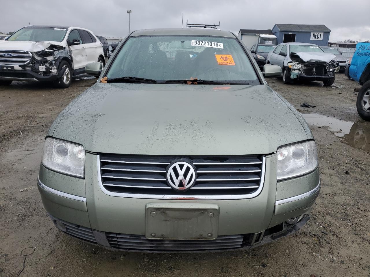 2004 Volkswagen Passat Gls Green vin: WVWPD63B54E131047