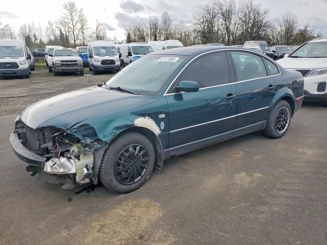 2001 Volkswagen Passat Gls Green vin: WVWPD63B61P198451