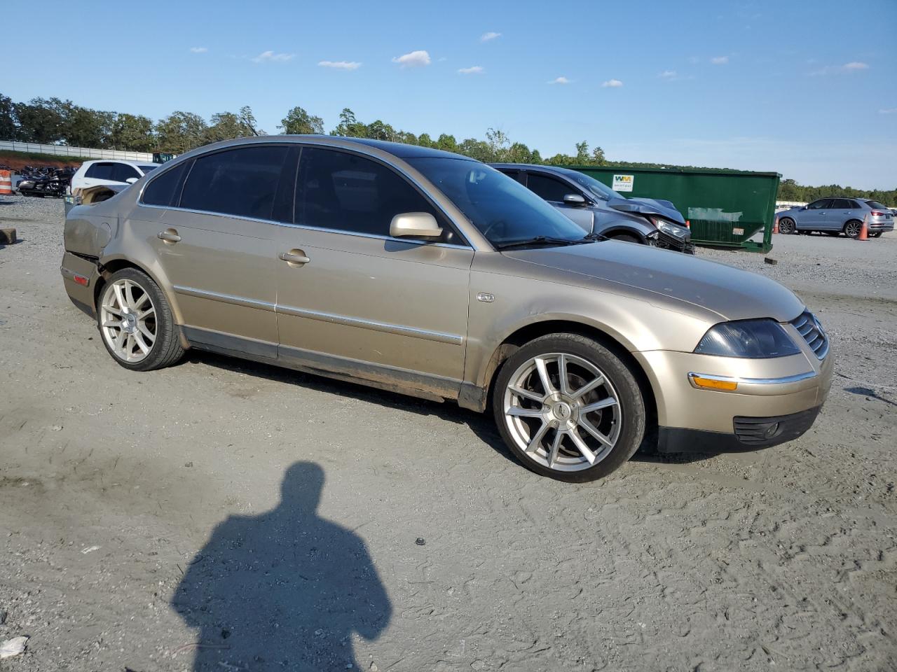 2001 Volkswagen Passat Gls Gold vin: WVWPD63B61P296234