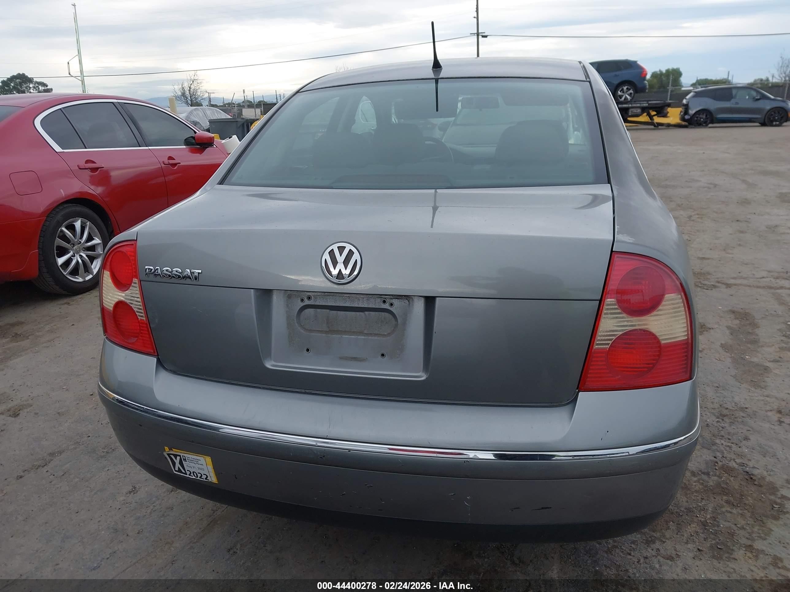 2004 Volkswagen Passat Gls Серый vin: WVWPD63B64E276050
