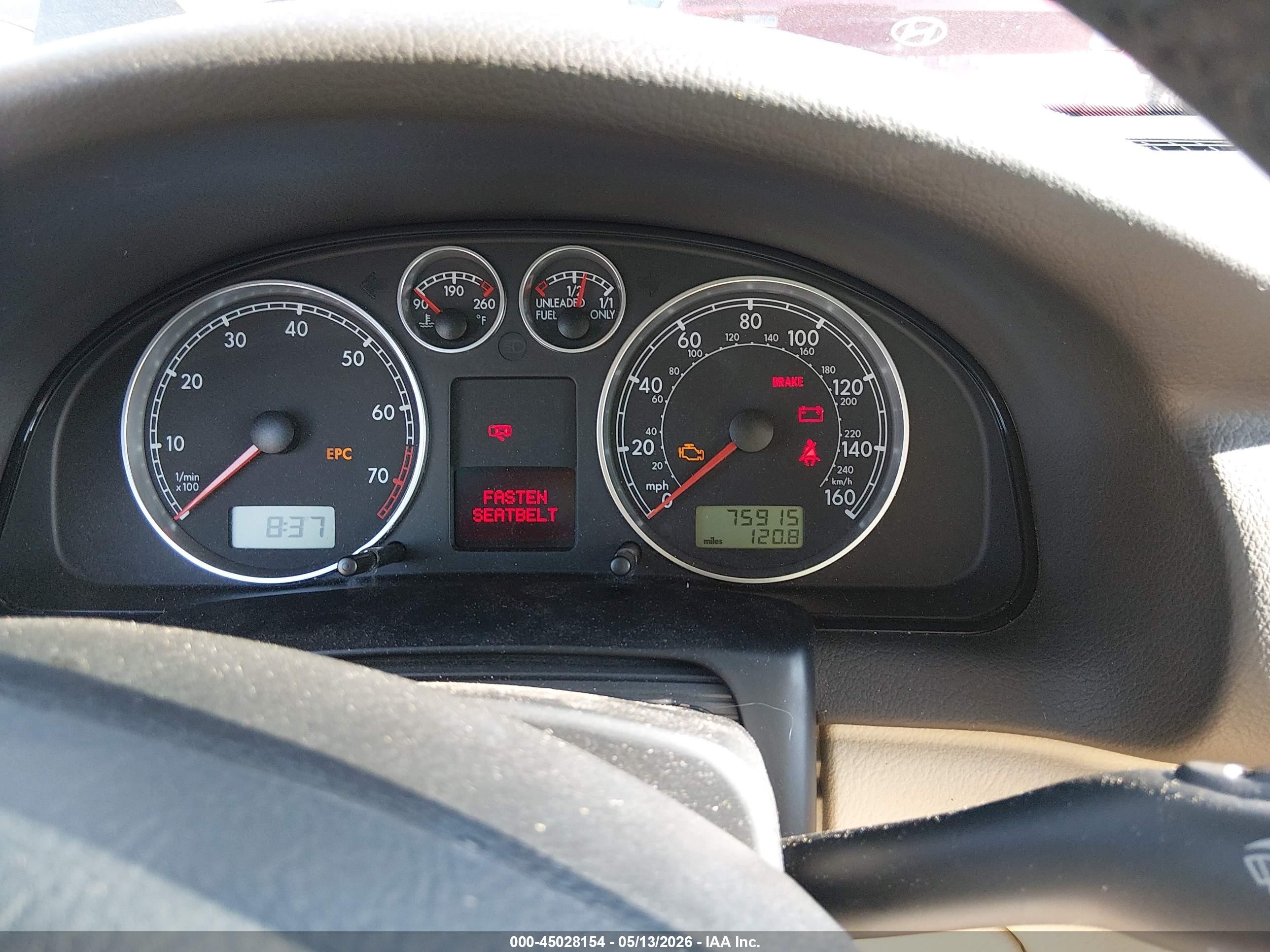 2001 Volkswagen Passat Gls Gold vin: WVWPD63B81P087917