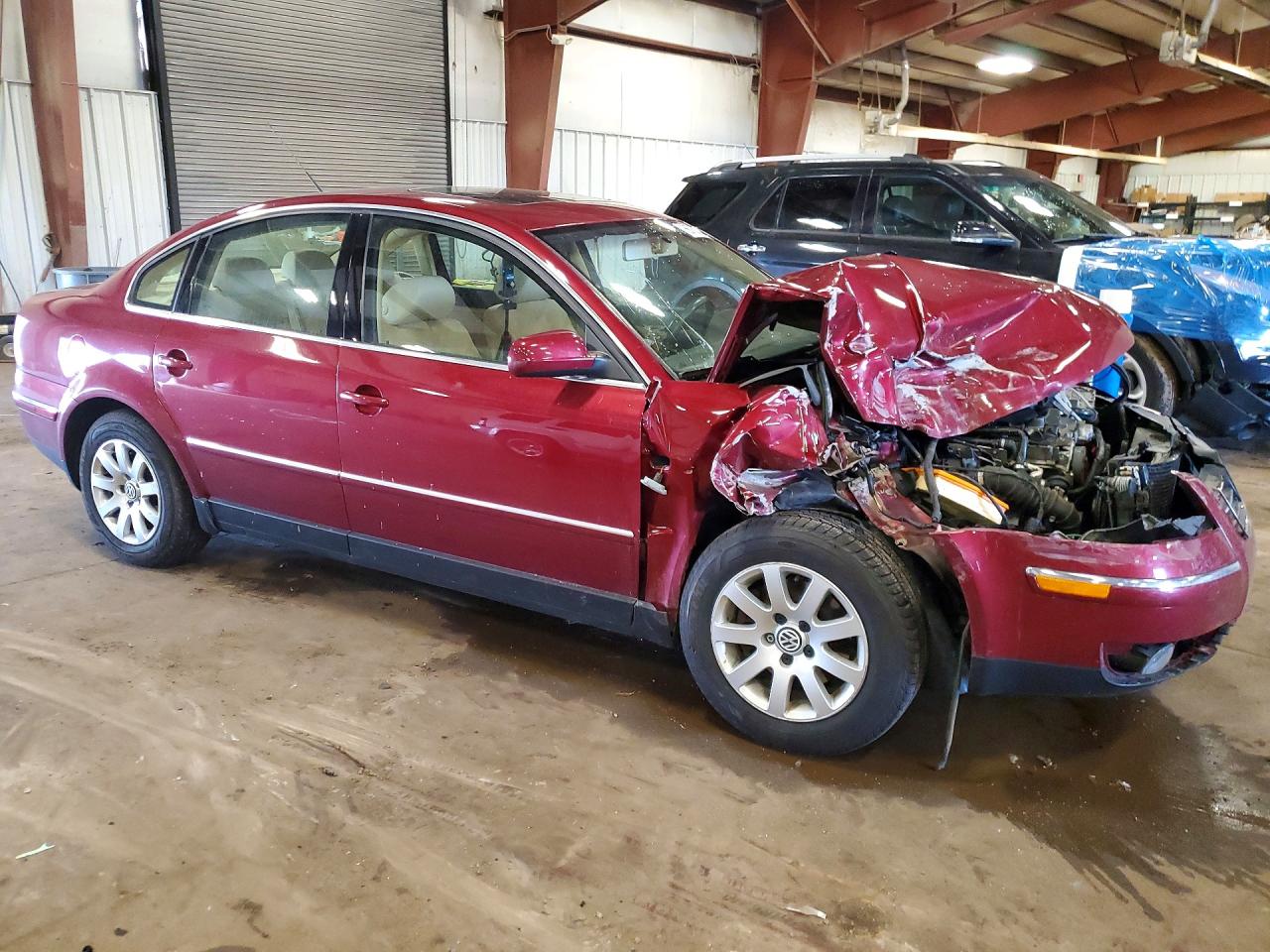 2002 Volkswagen Passat Gls Burgundy vin: WVWPD63B92P304957