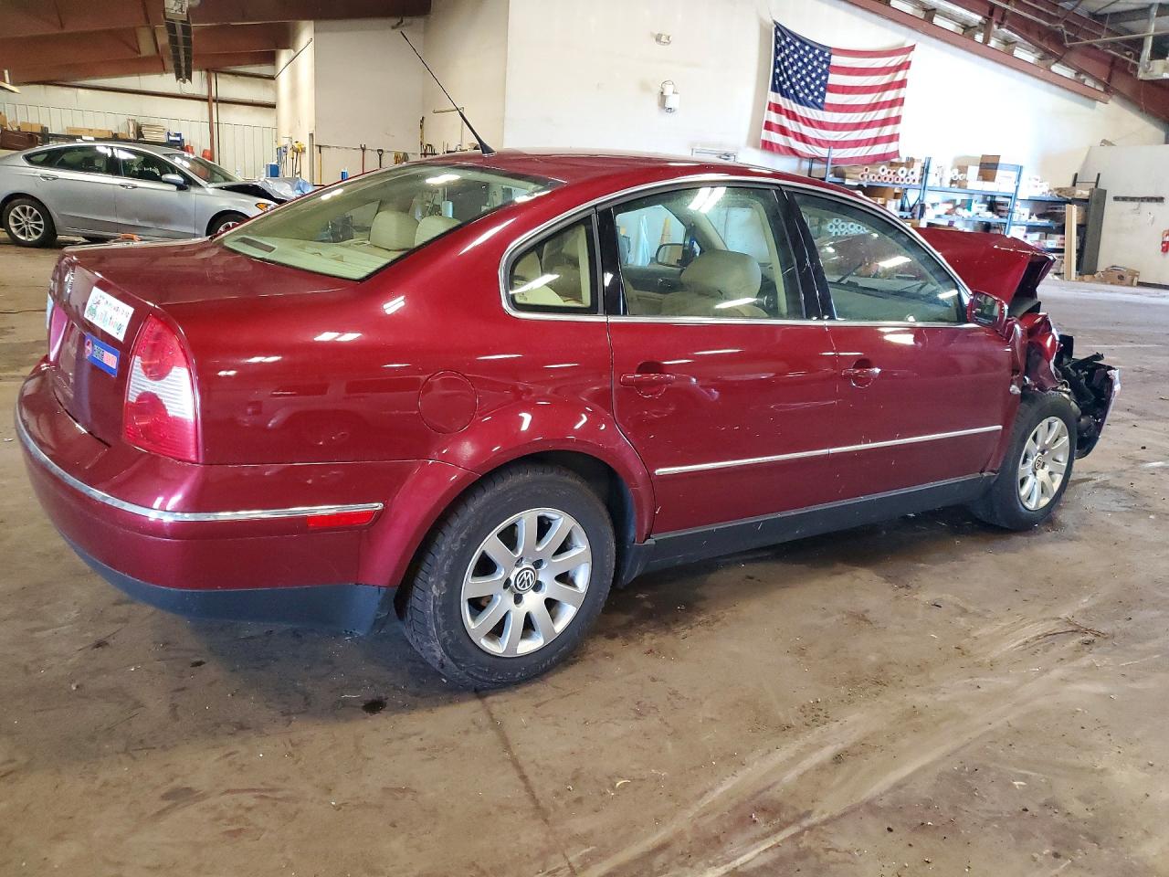 2002 Volkswagen Passat Gls Burgundy vin: WVWPD63B92P304957