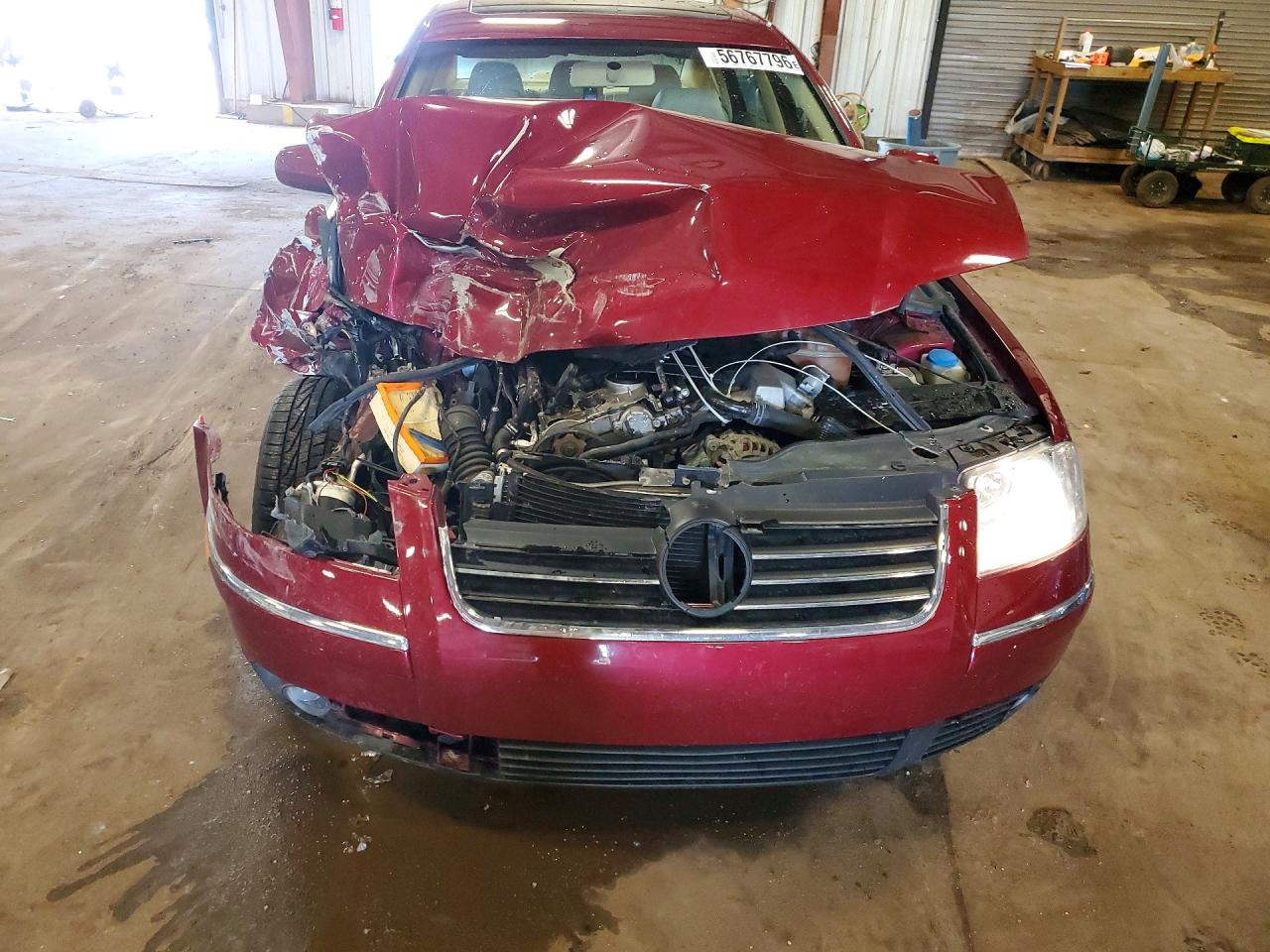 2002 Volkswagen Passat Gls Burgundy vin: WVWPD63B92P304957