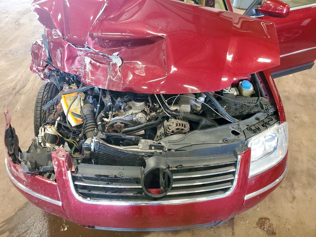 2002 Volkswagen Passat Gls Burgundy vin: WVWPD63B92P304957