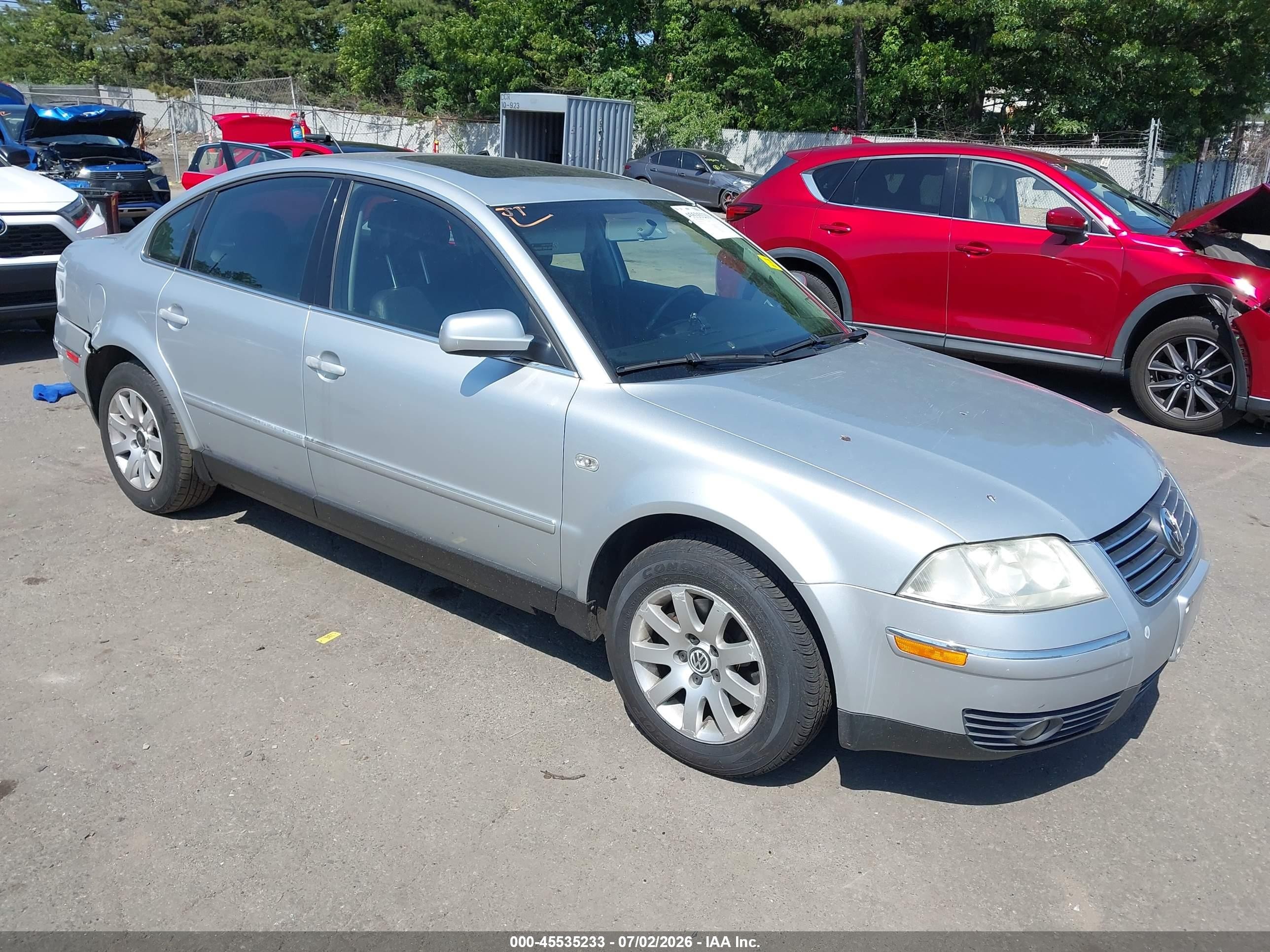2003 Volkswagen Passat Gls Silver vin: WVWPD63BX3P437423